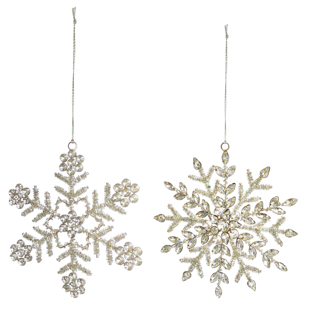 Jeweled Snowflake Ornament