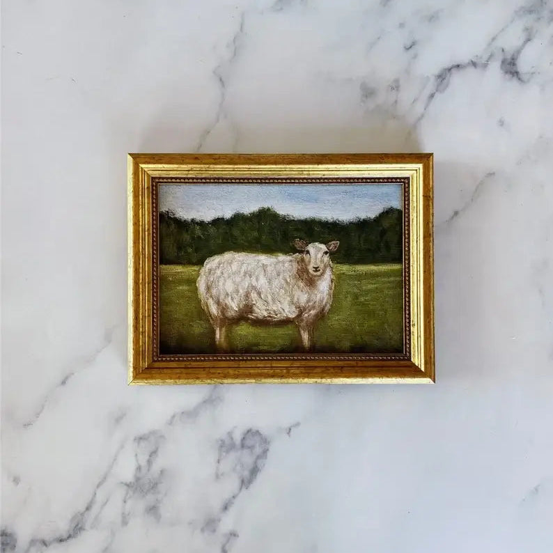 WOOLY Art Print framed