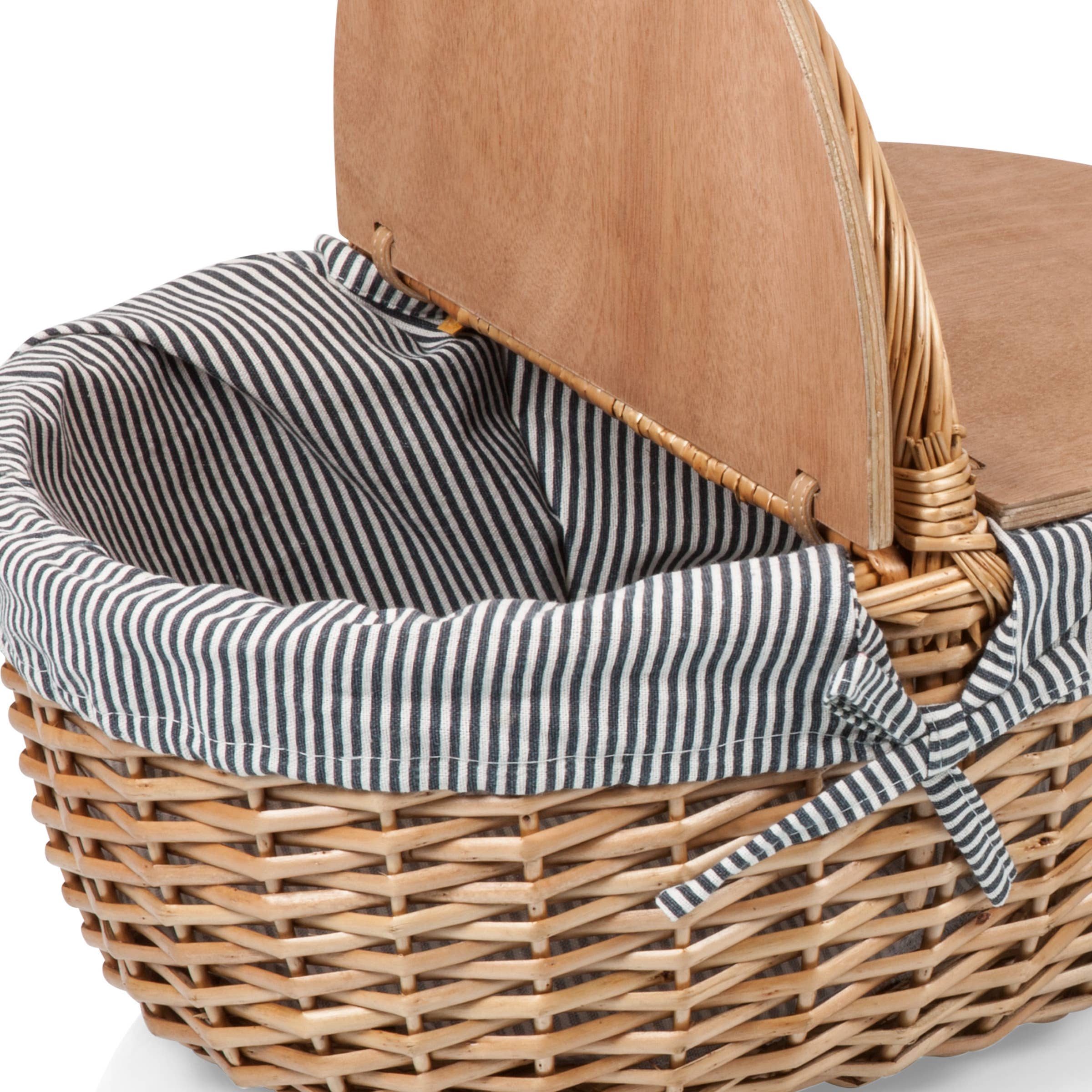 Country Vintage Picnic Wicker Basket