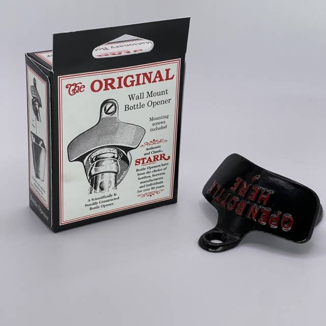 Wall Mount Bottle Opener - Black Finish
