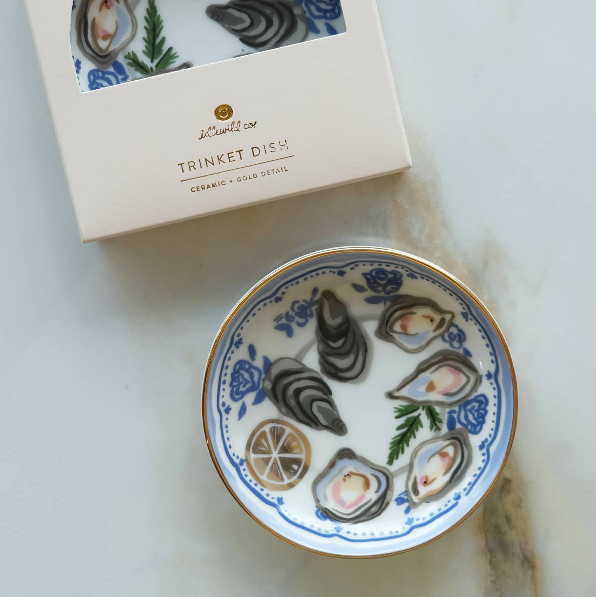 Oyster Porcelain Trinket Dish