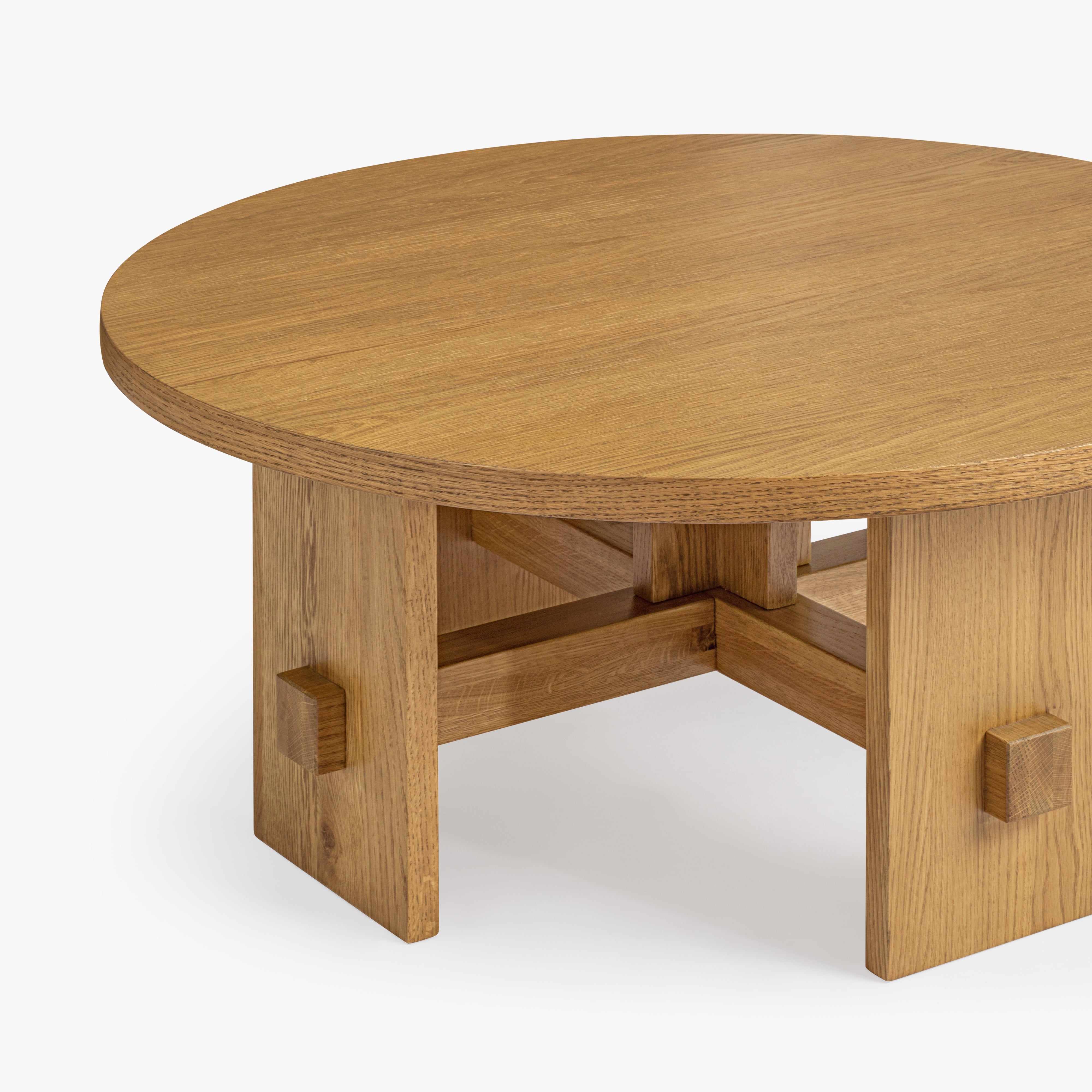 Saguaro Round Oak Coffee Table