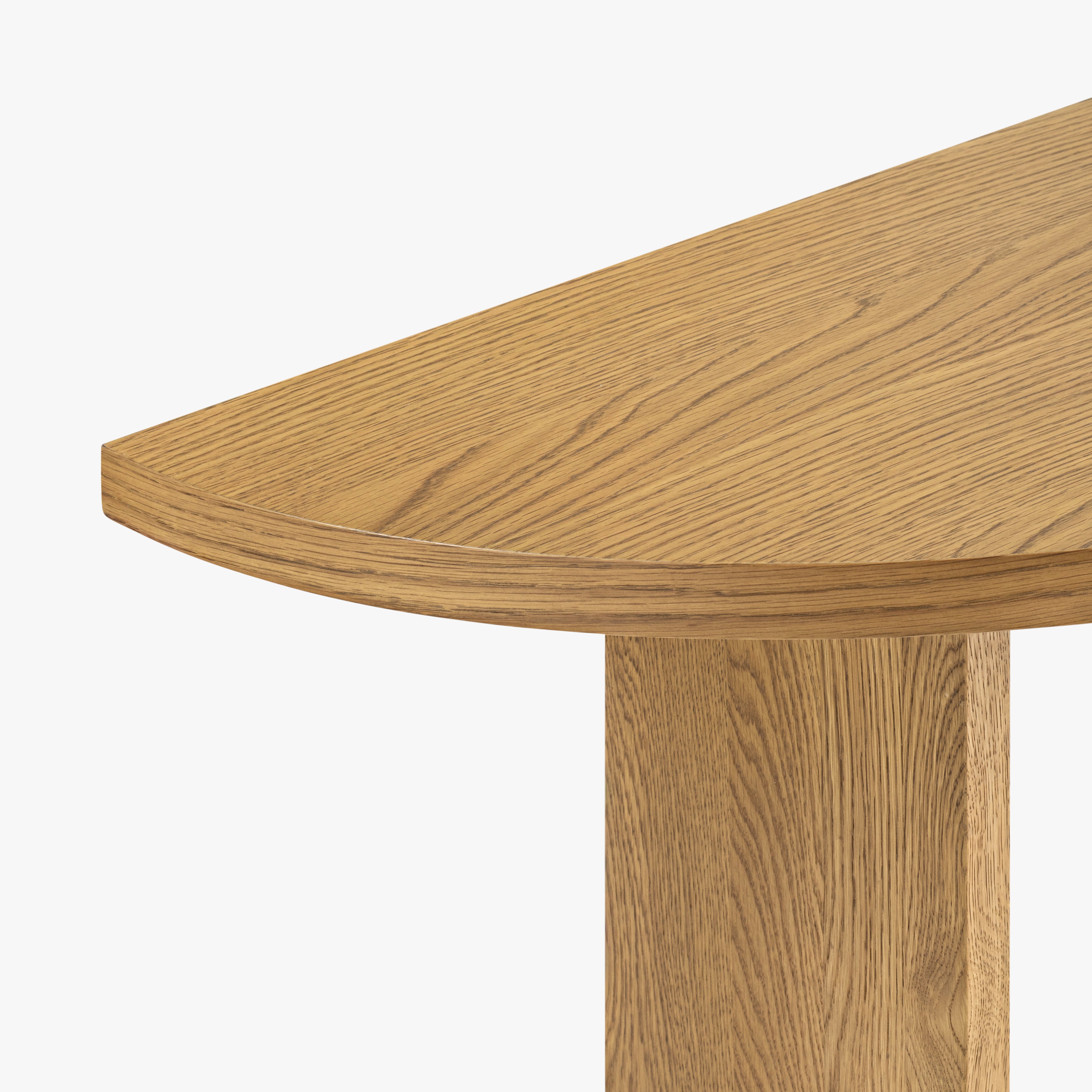 Saguaro Oak Demi-Lune Console