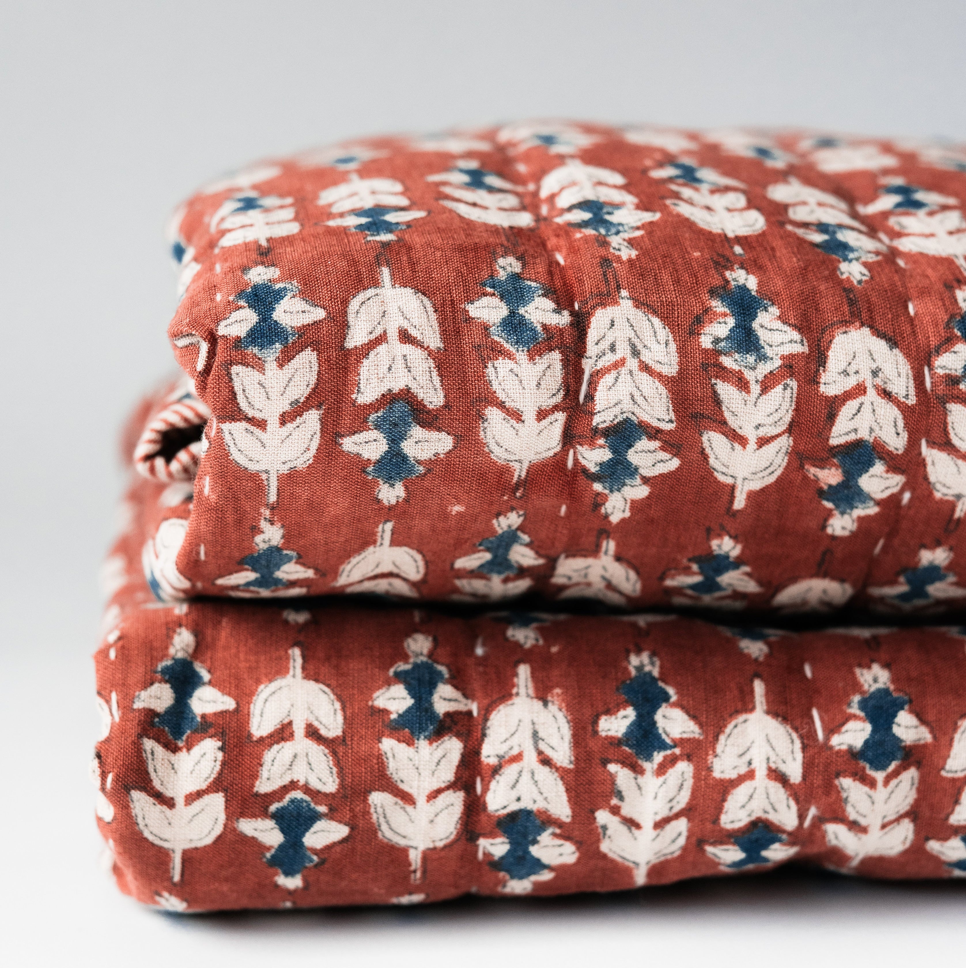Lambert and Hope Blossom Block Print Quilt - Thumbnail 5