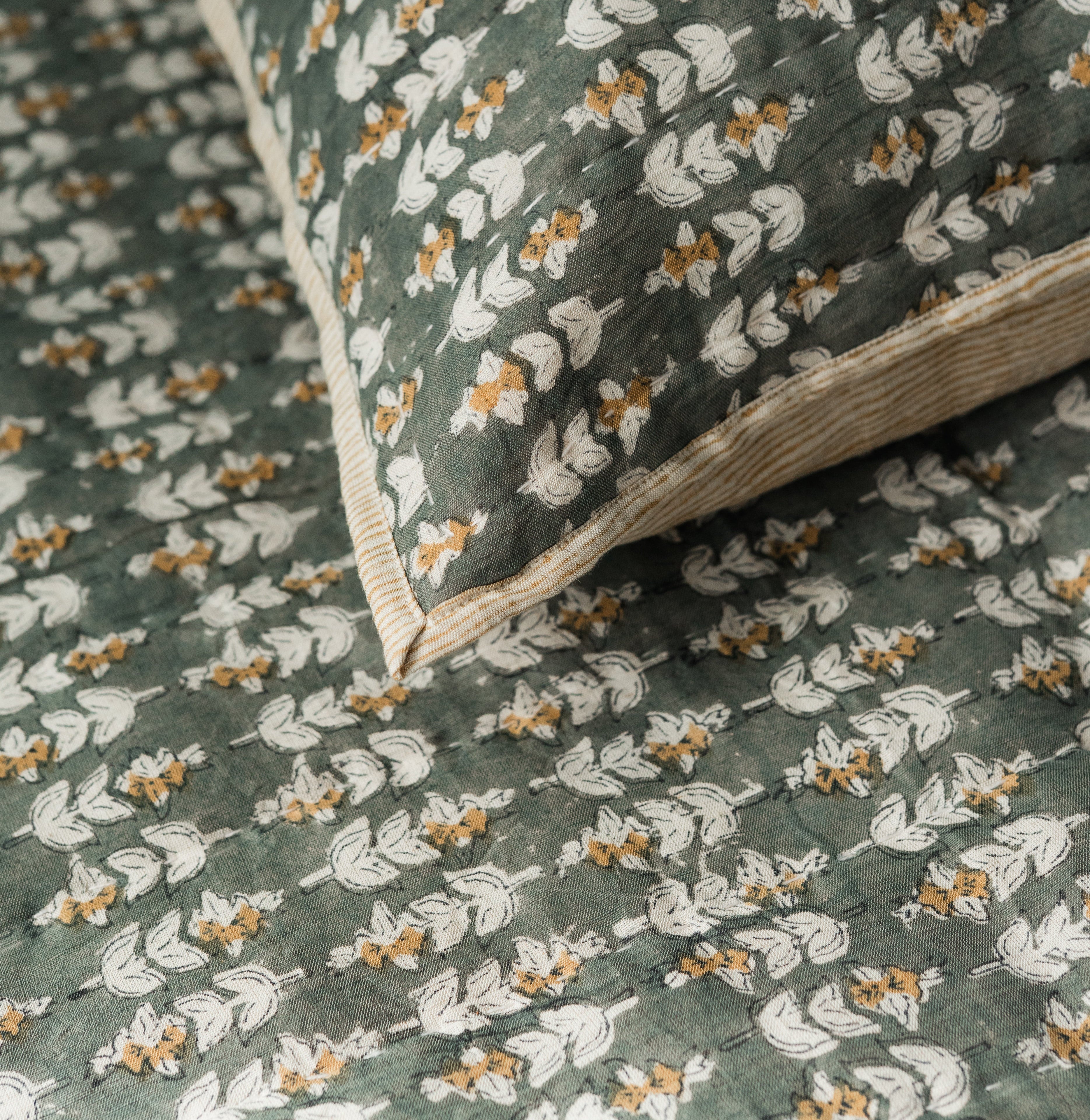 Blossom Block Print Quilt