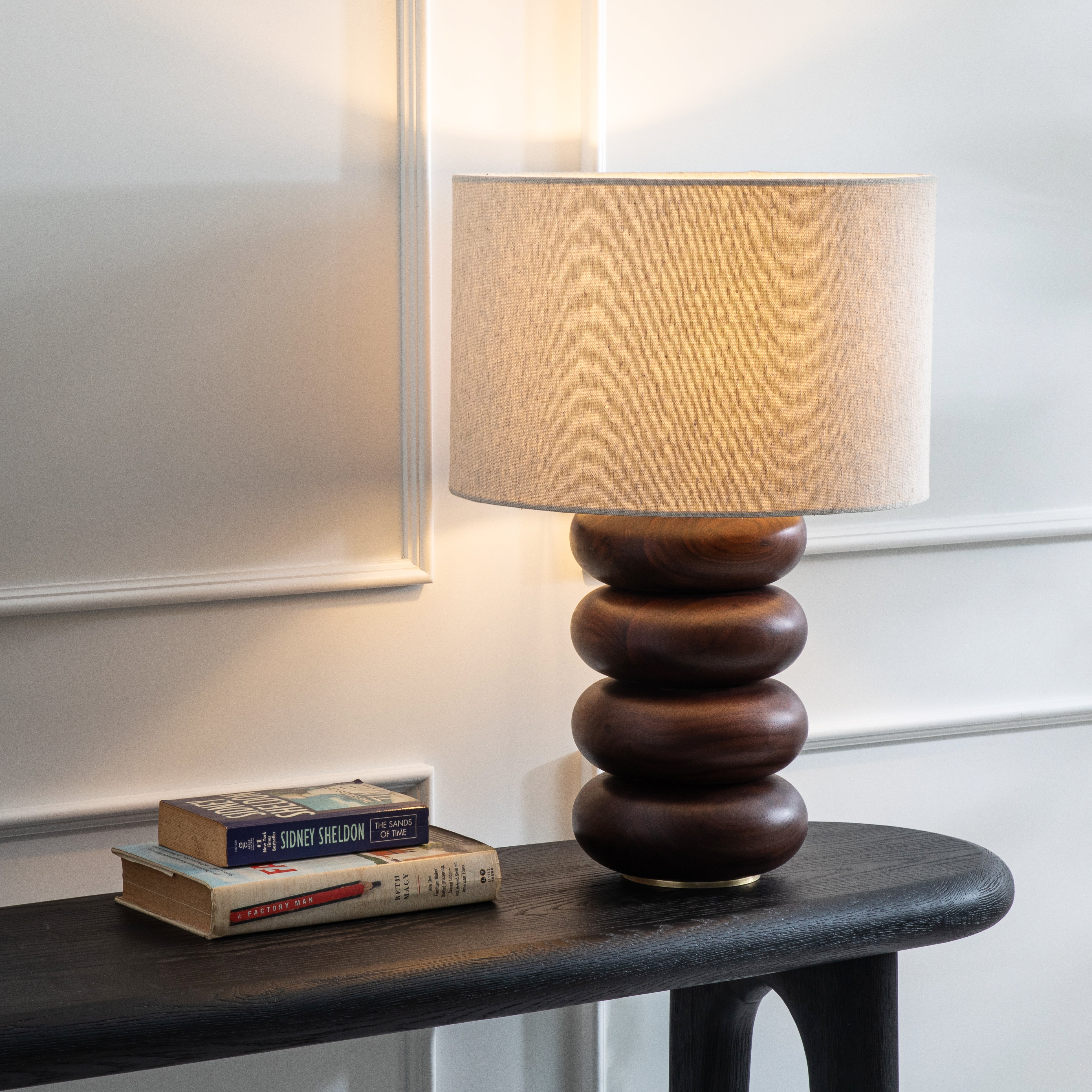 Sandia Oak Wood Table Lamp