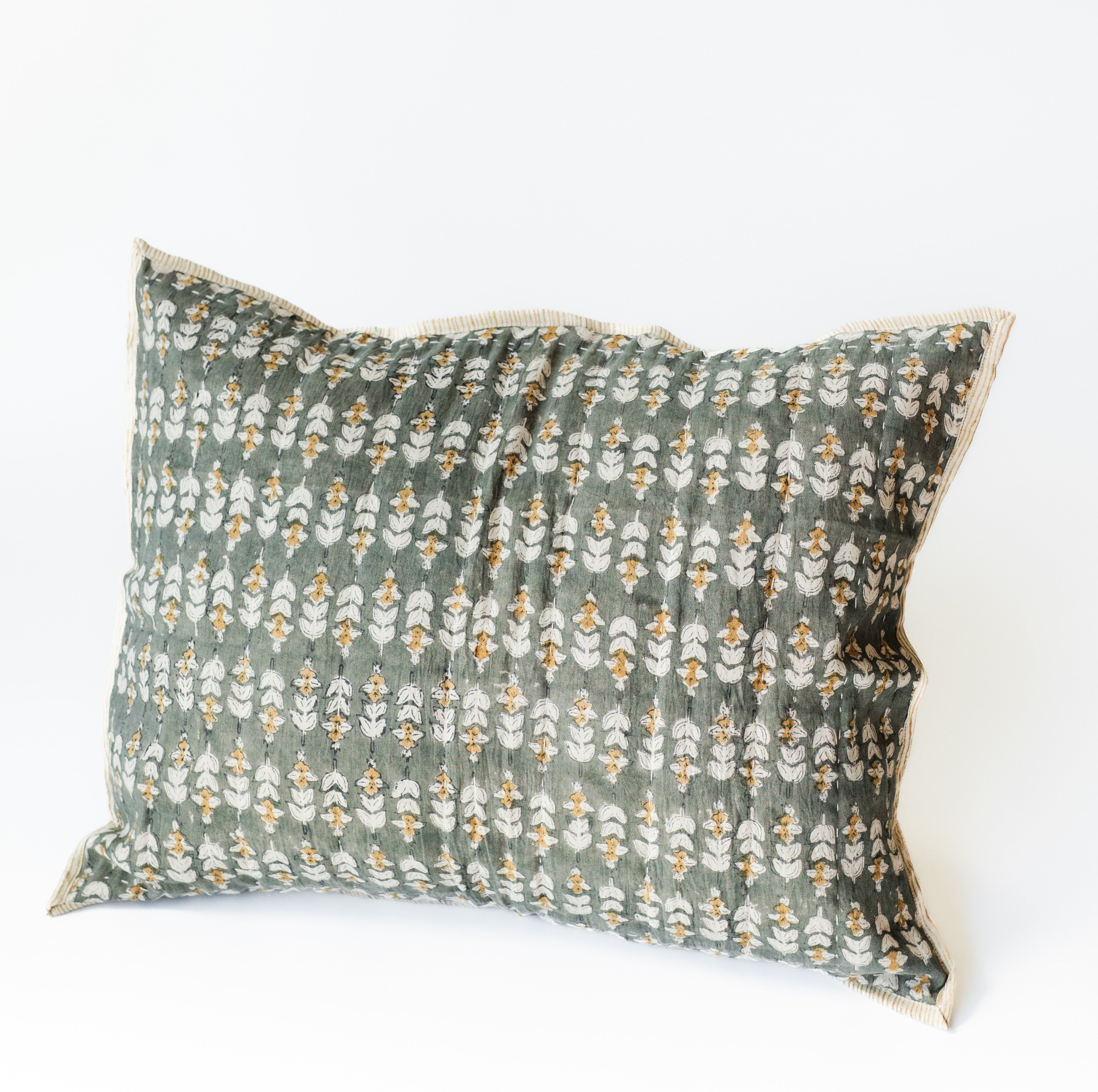 Blossom Block Print Shams - Thumbnail 2