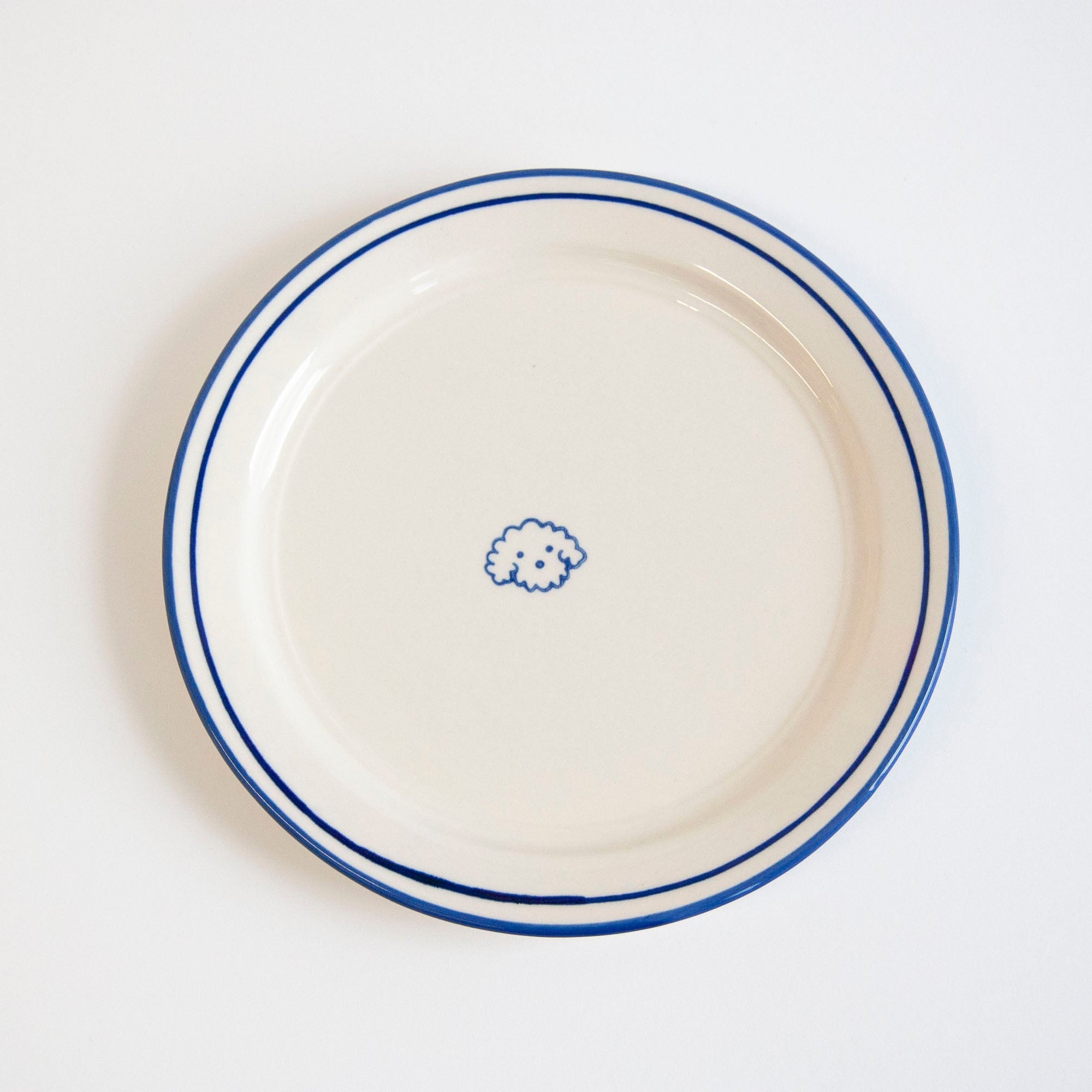 Melrose Icon Plates - Fluffy Dog - Set of 4