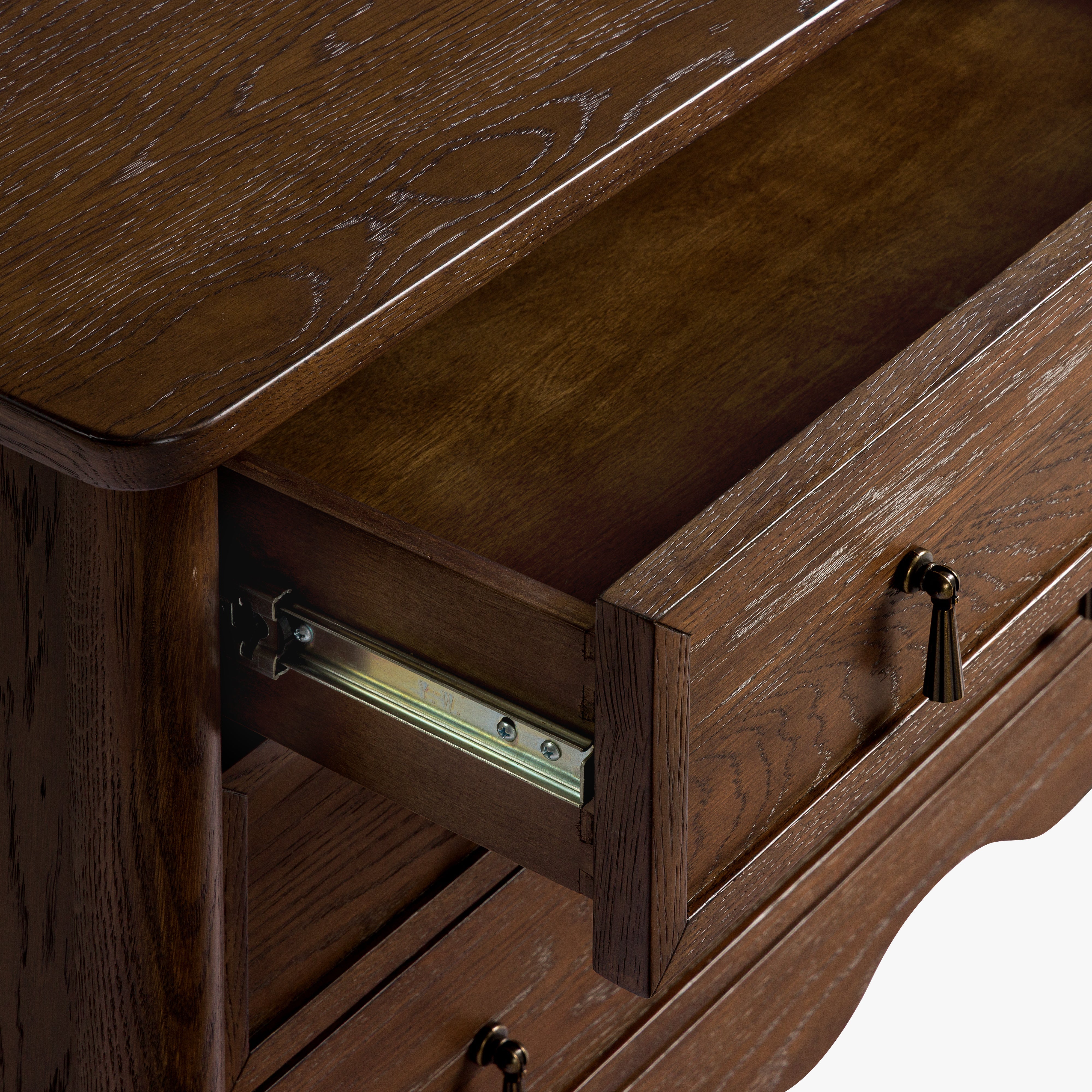 Onda 3-Drawer Oak Nightstand