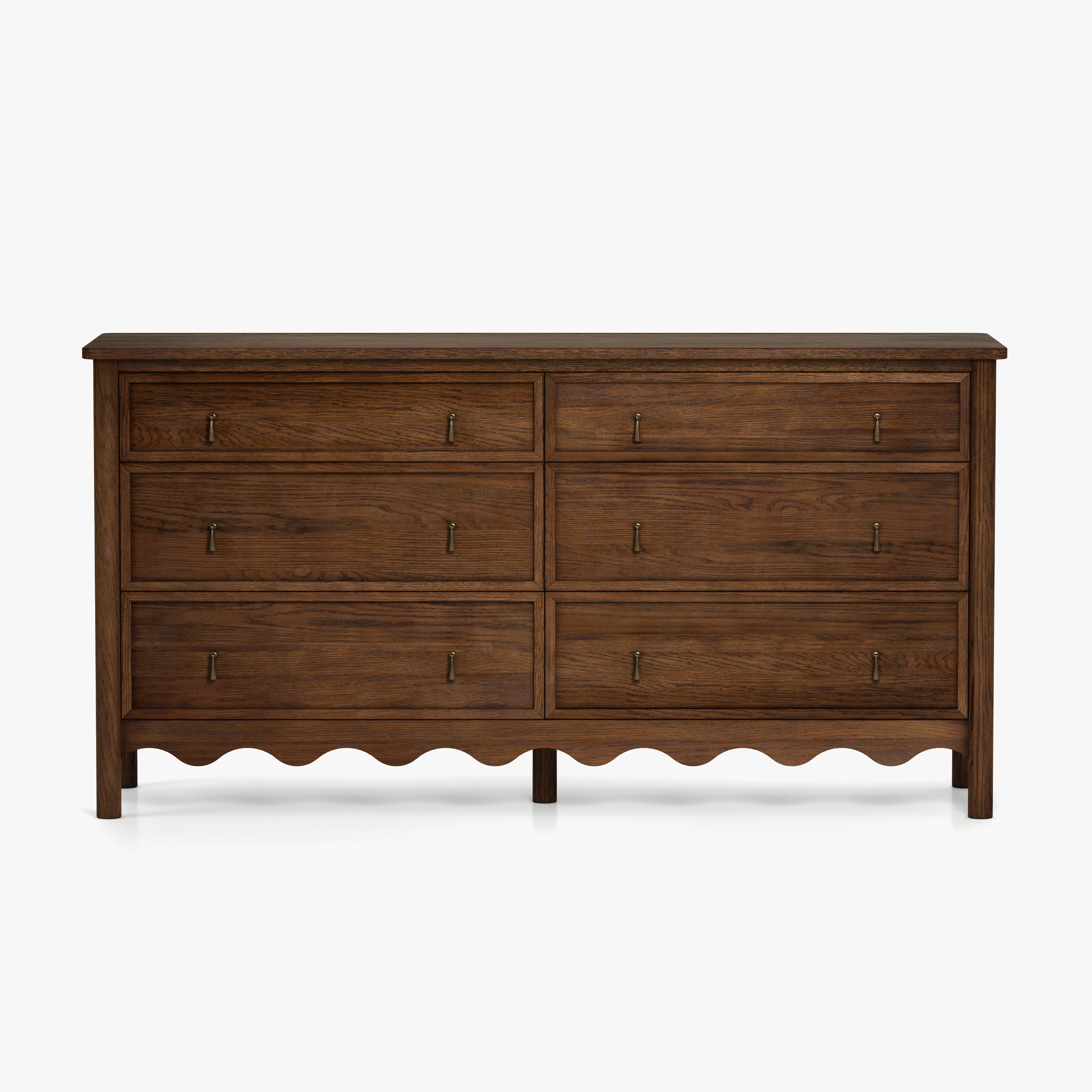 Onda 6-Drawer Oak Dresser
