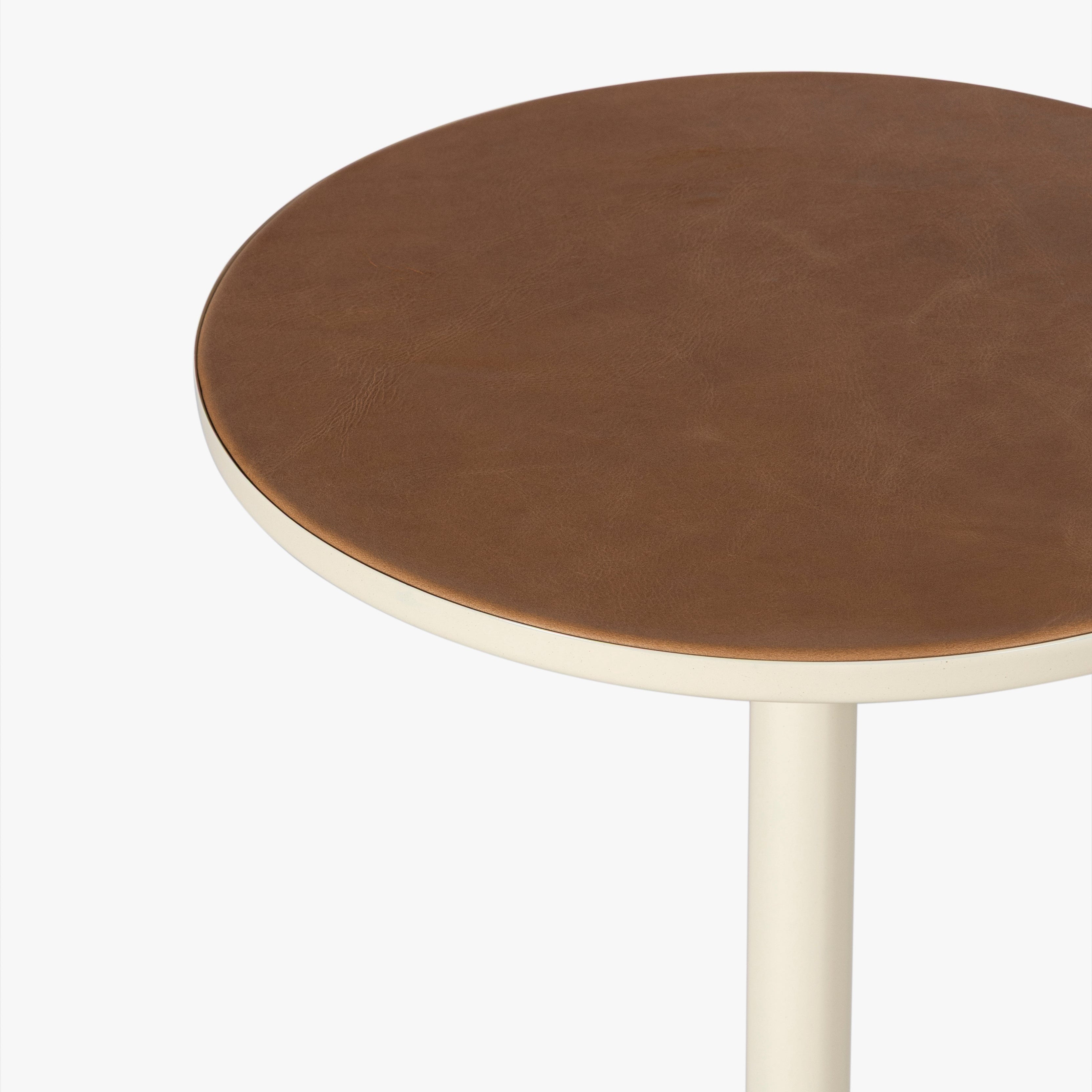 Calder Leather Side Table