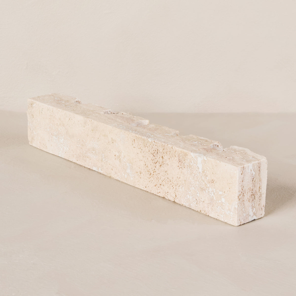 Northfield Travertine Candle Holder