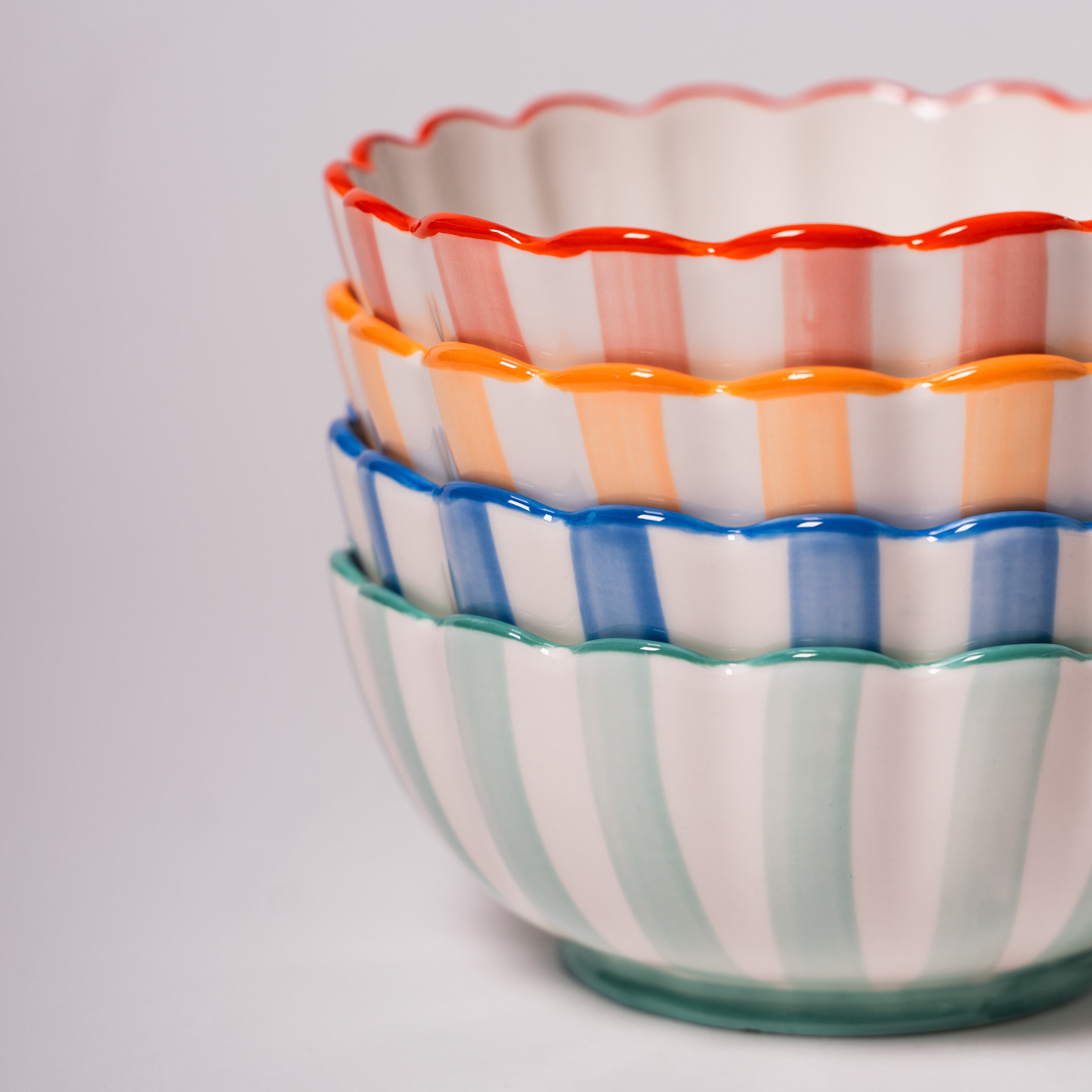 Kinsey Scallop Dessert Bowl - INDIVIDUAL