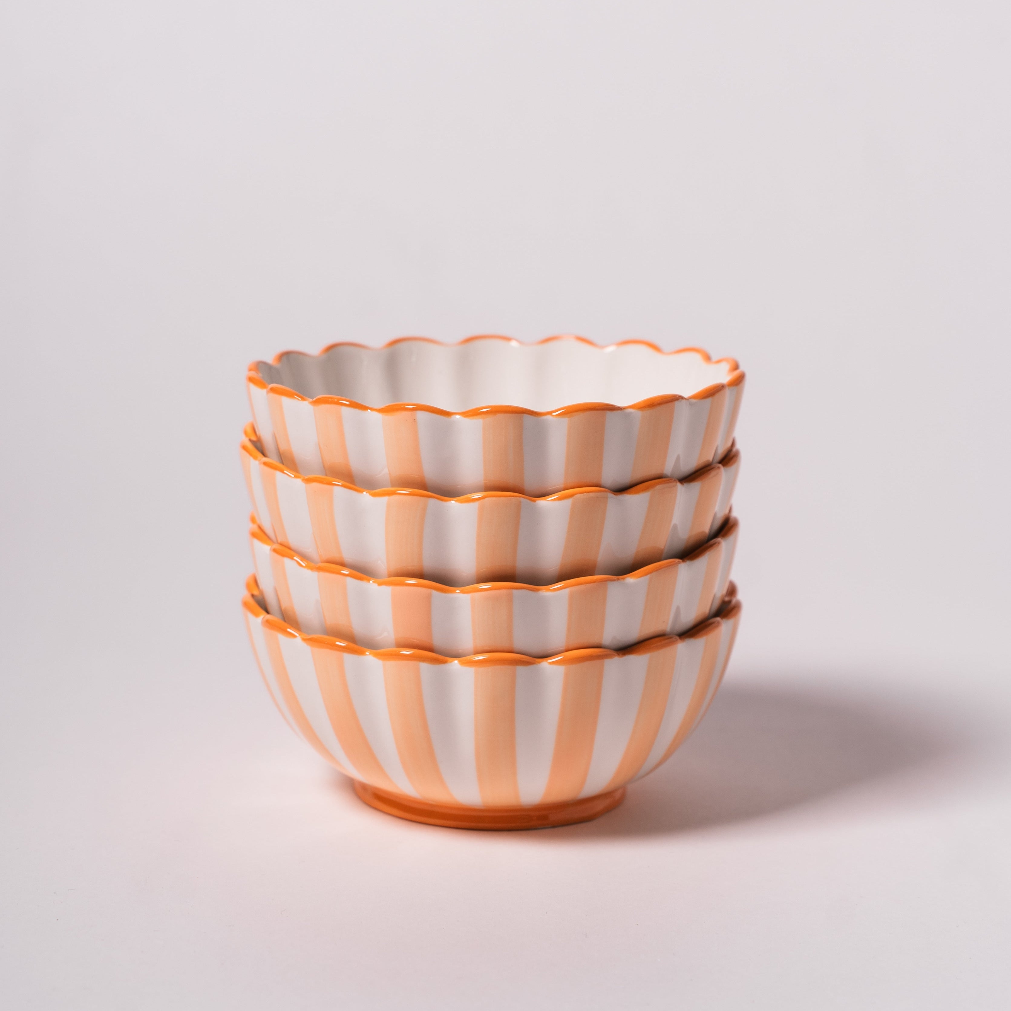 Kinsey Scallop Dessert Bowl - INDIVIDUAL