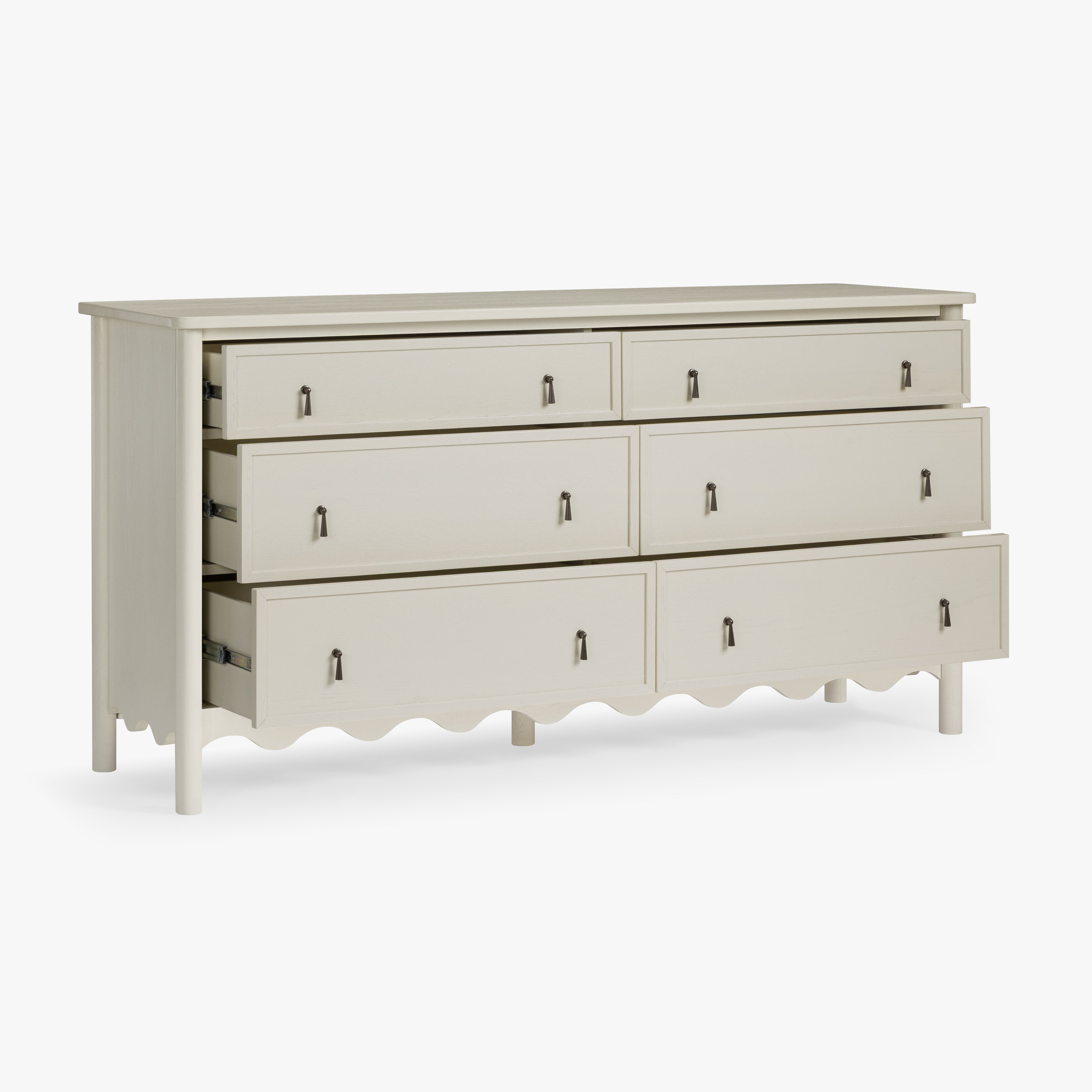 Onda 6-Drawer Oak Dresser
