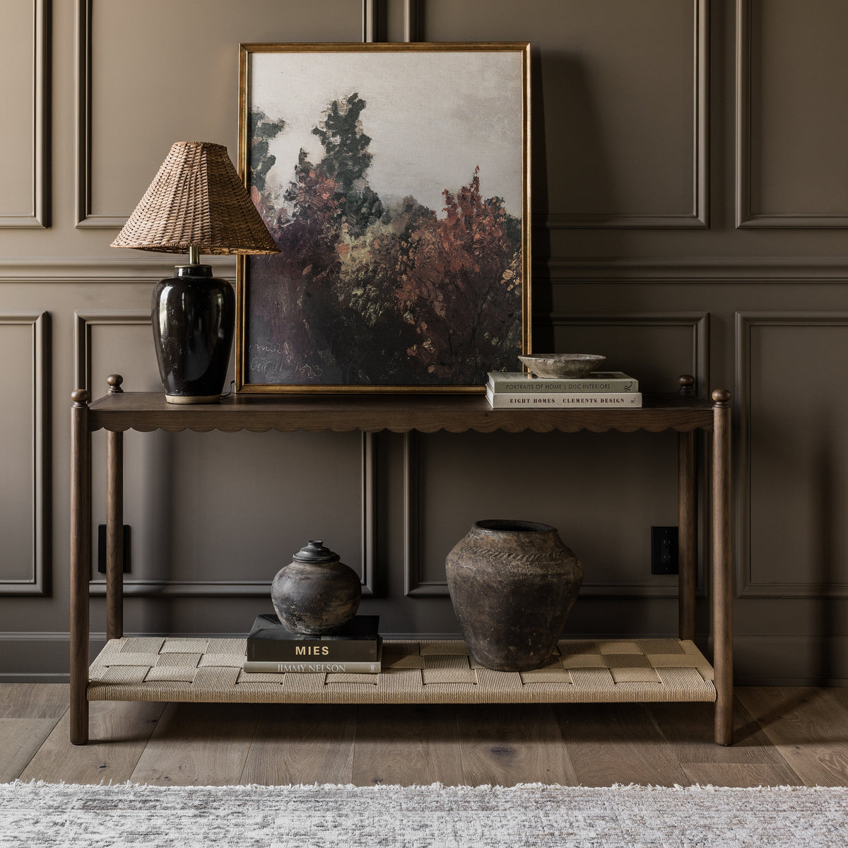 Declan Oak Console Table