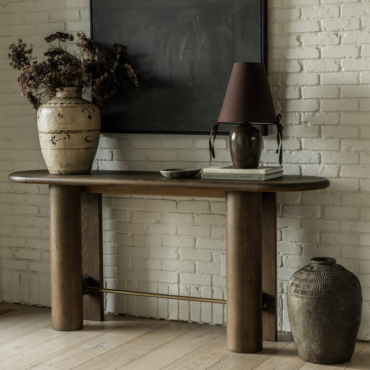 Brooks Oak Console Table