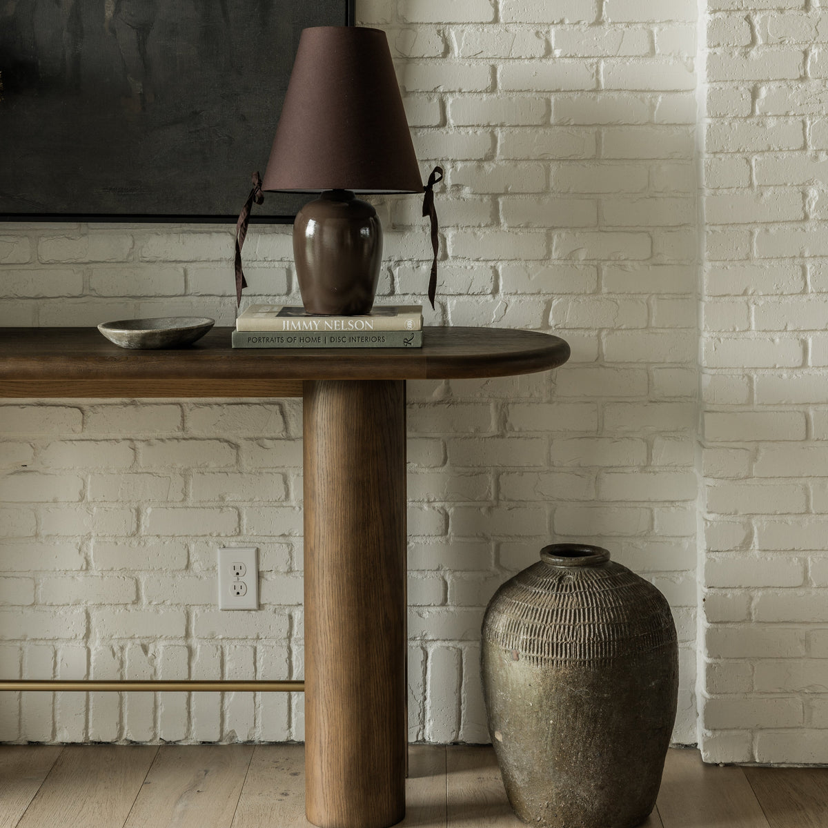 Brooks Oak Console Table
