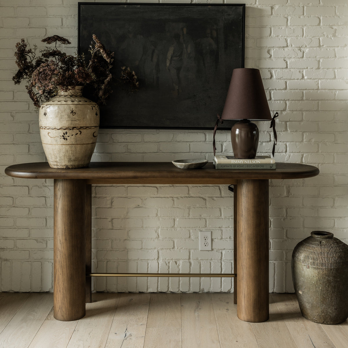 Brooks Oak Console Table