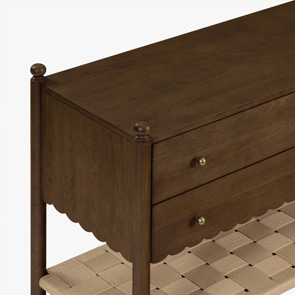 James 4-Drawer Oak Dresser