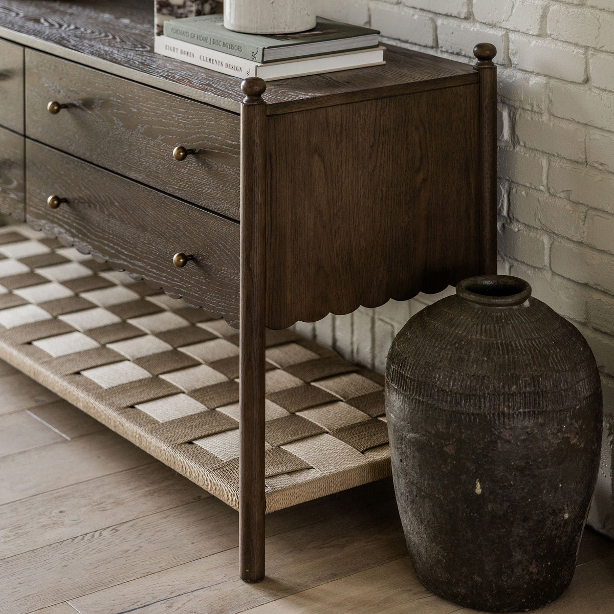 James 4-Drawer Oak Dresser