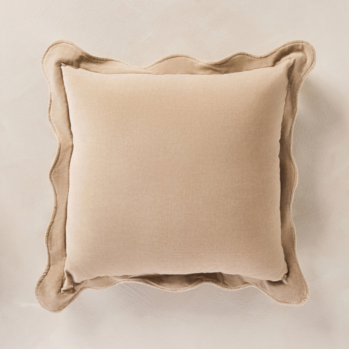Sonoma Velvet Scalloped Throw Pillow