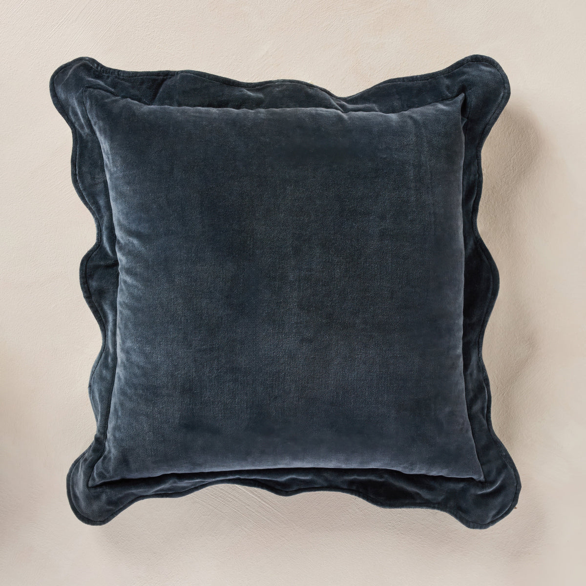 Sonoma Velvet Scalloped Throw Pillow