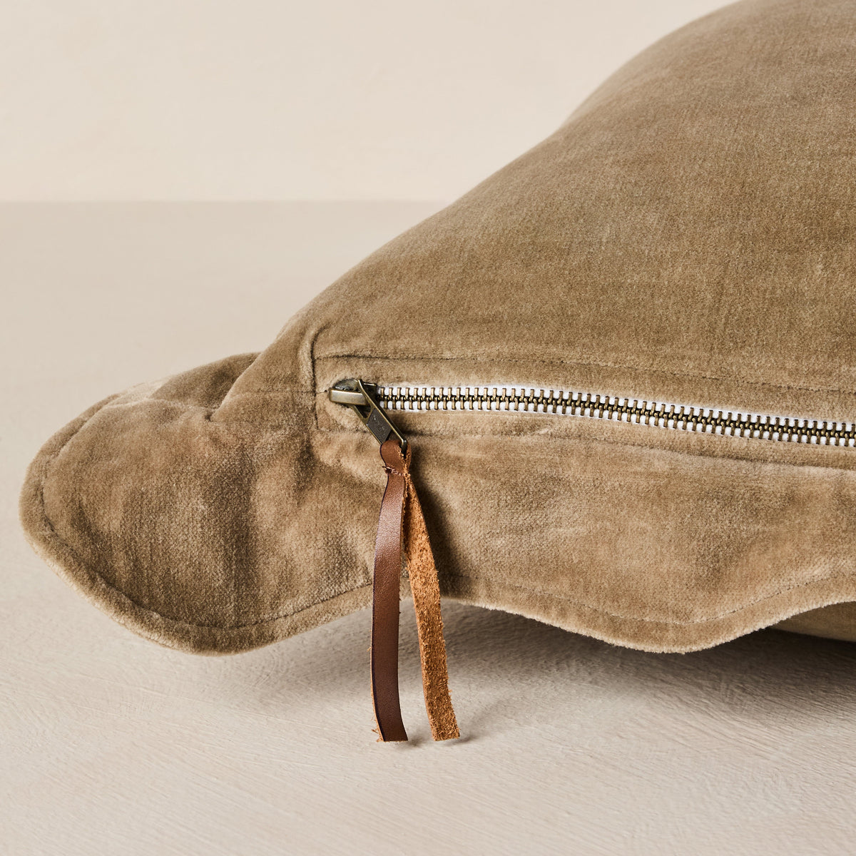Sonoma Velvet Scalloped Throw Pillow