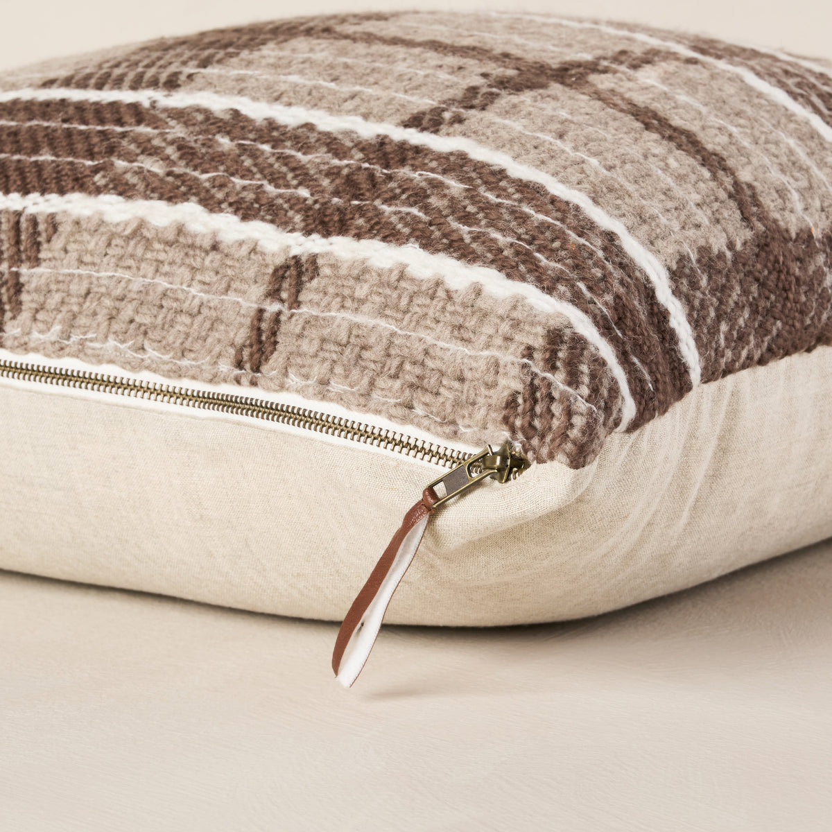 Wallen Woven Plaid Throw Pillow