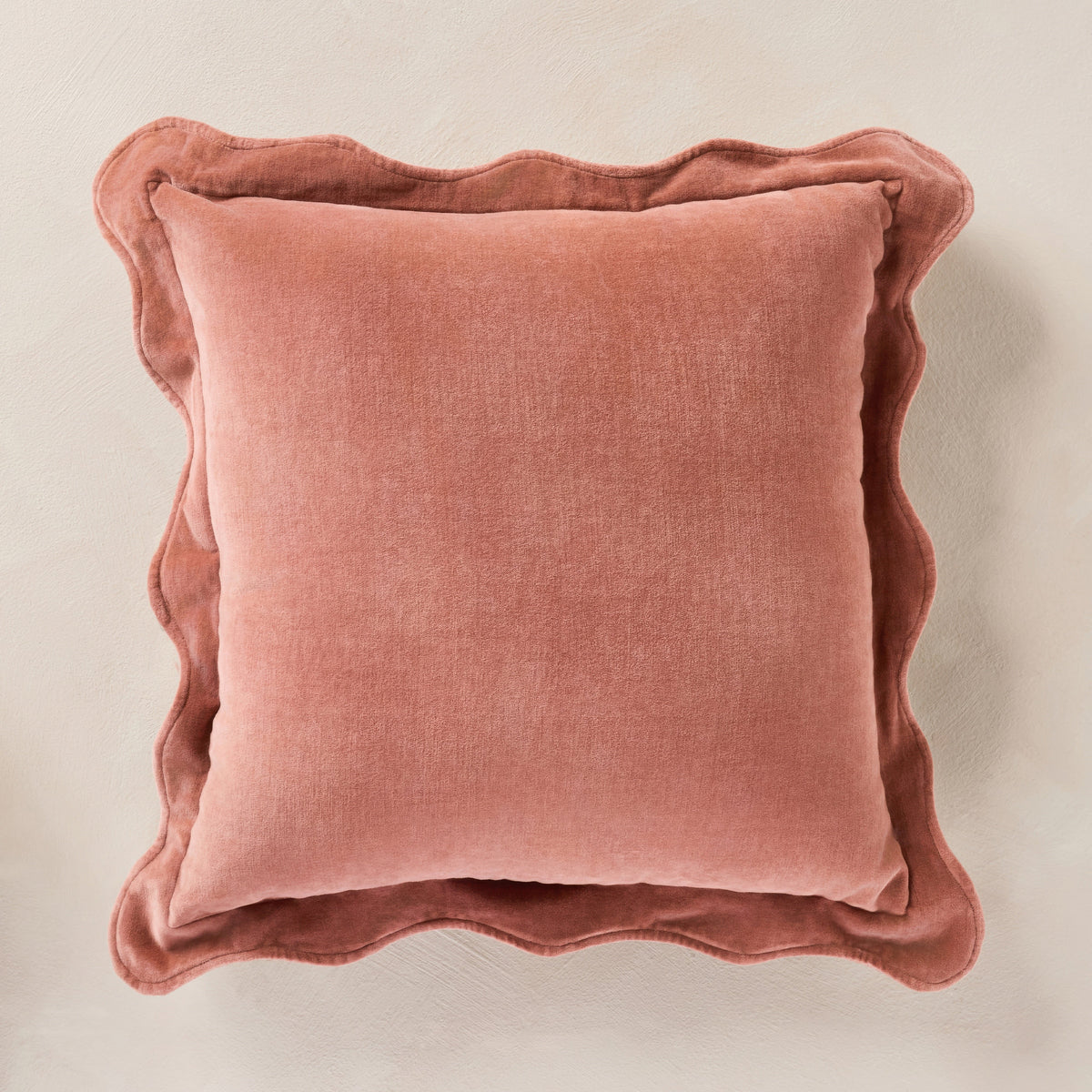Sonoma Velvet Scalloped Throw Pillow