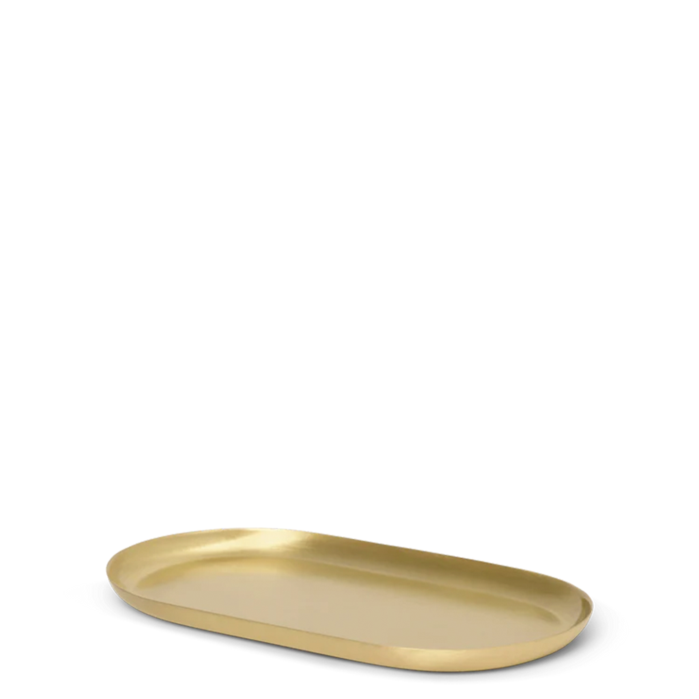 Basho Tray - Oval - Brass