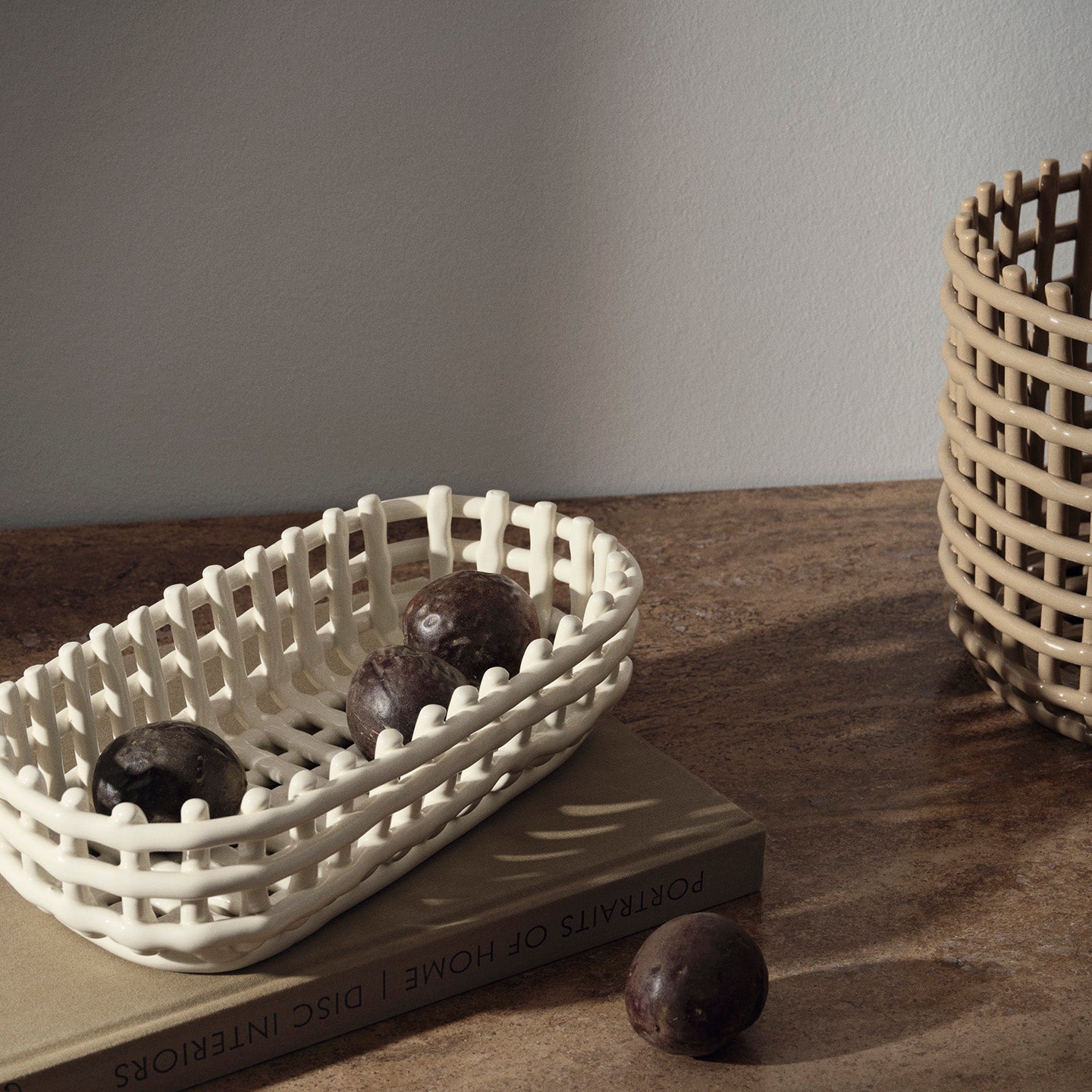 Ceramic Basket - Oval