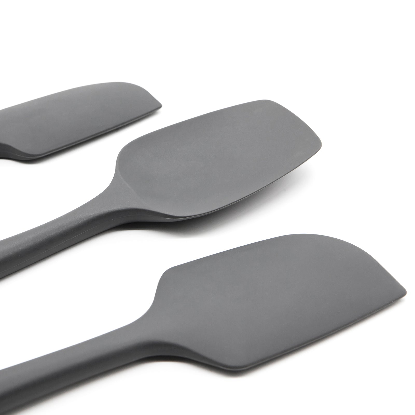 3 Piece Silicone Spatula Set - Grey