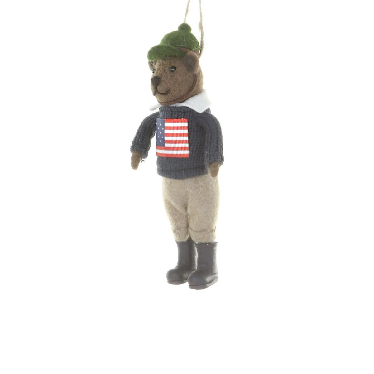 American Christmas Bear Ornament