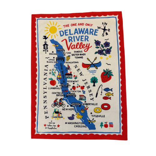 Delaware River Valley Heritage Tea Towel