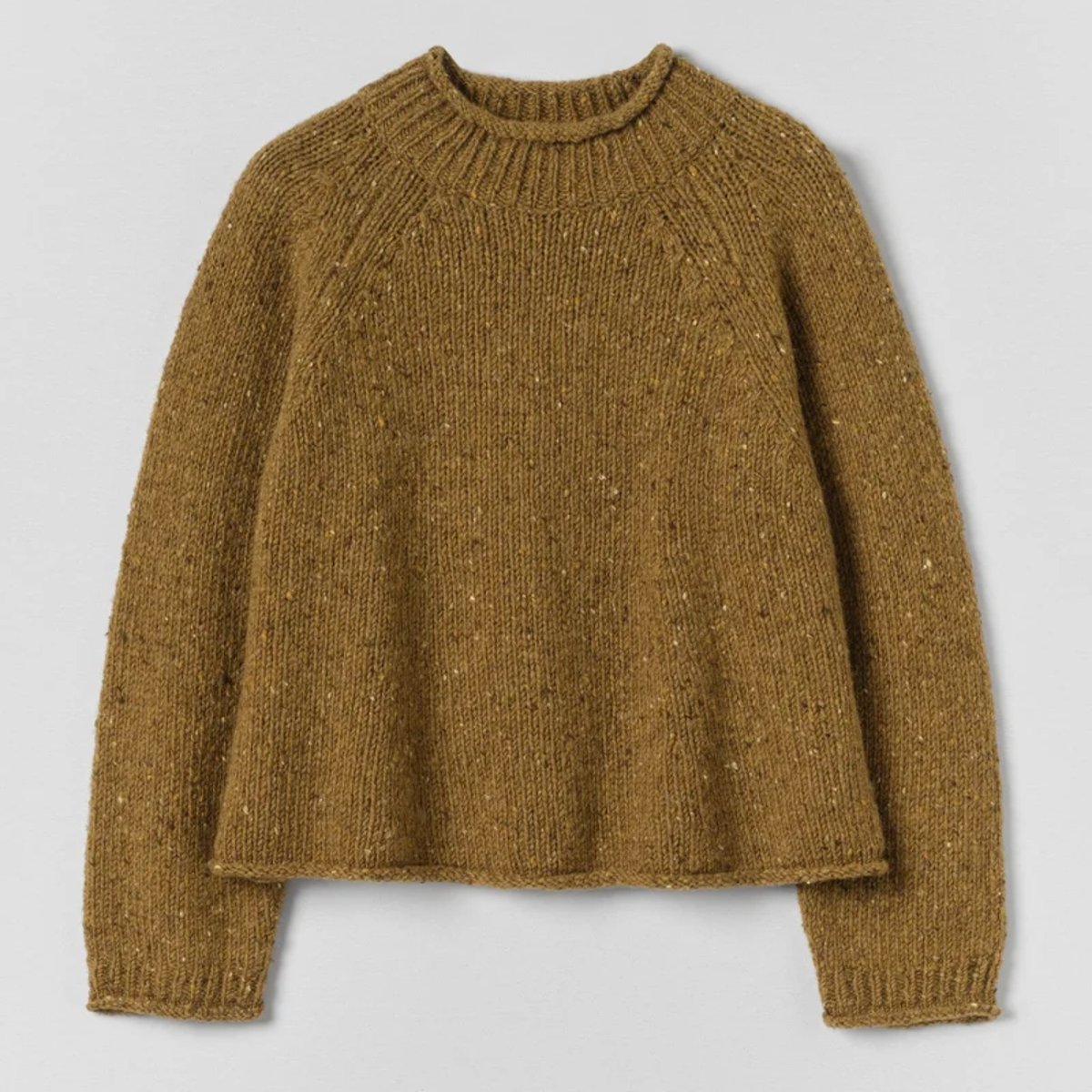 Donegal Wool Roll Neck Sweater - Women's
