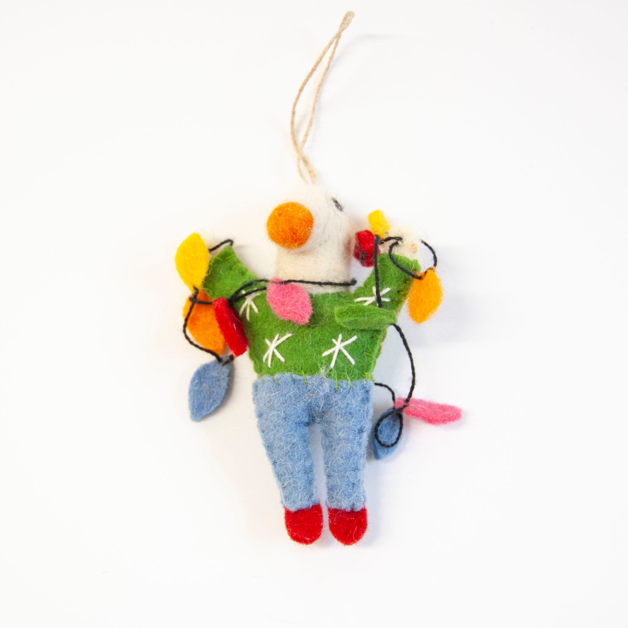 Georgie Goose Felted Ornament
