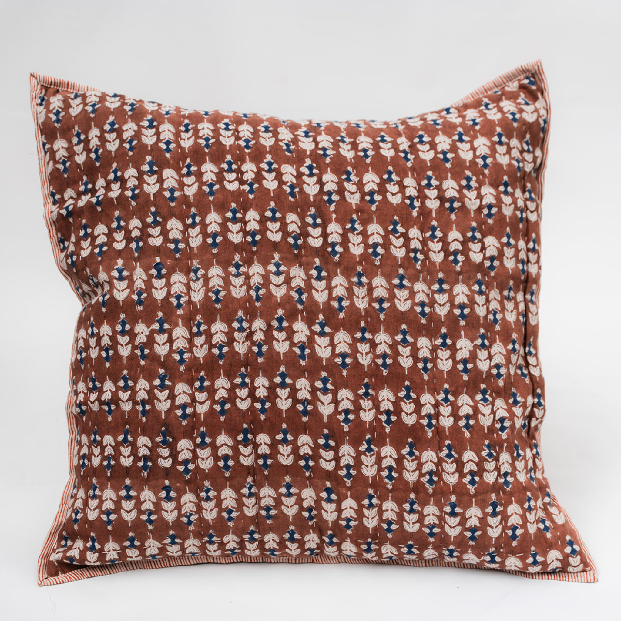 Blossom Block Print Euro Shams S/2
