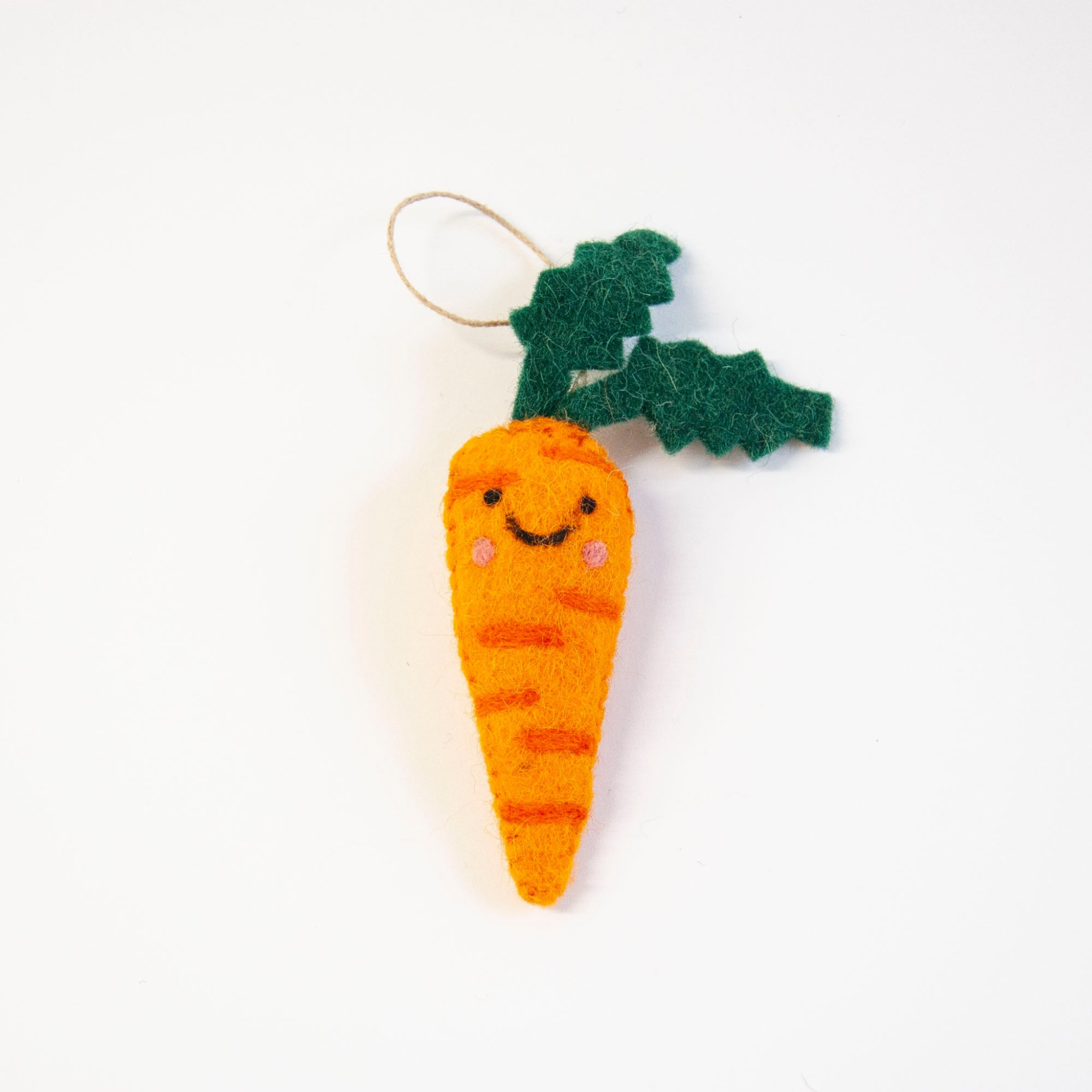 Carmen Carrot Felted Ornament
