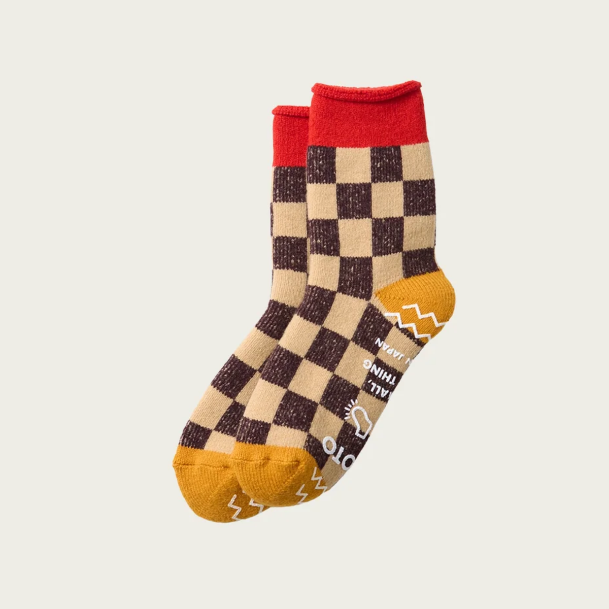 Checkerboard Pile Room Socks