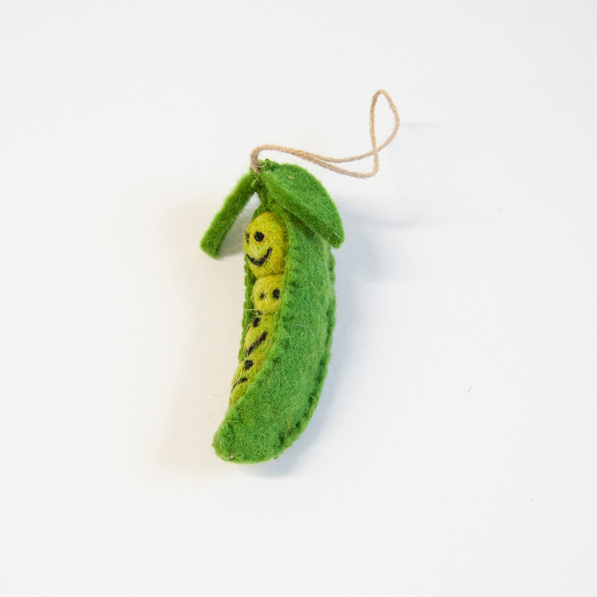 Peas in a Pod Felted Ornament