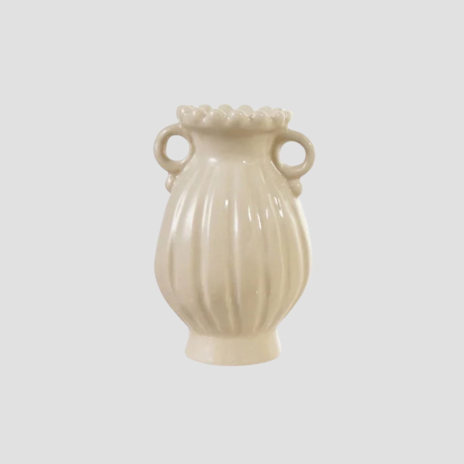 Stoneware Vase with Handles