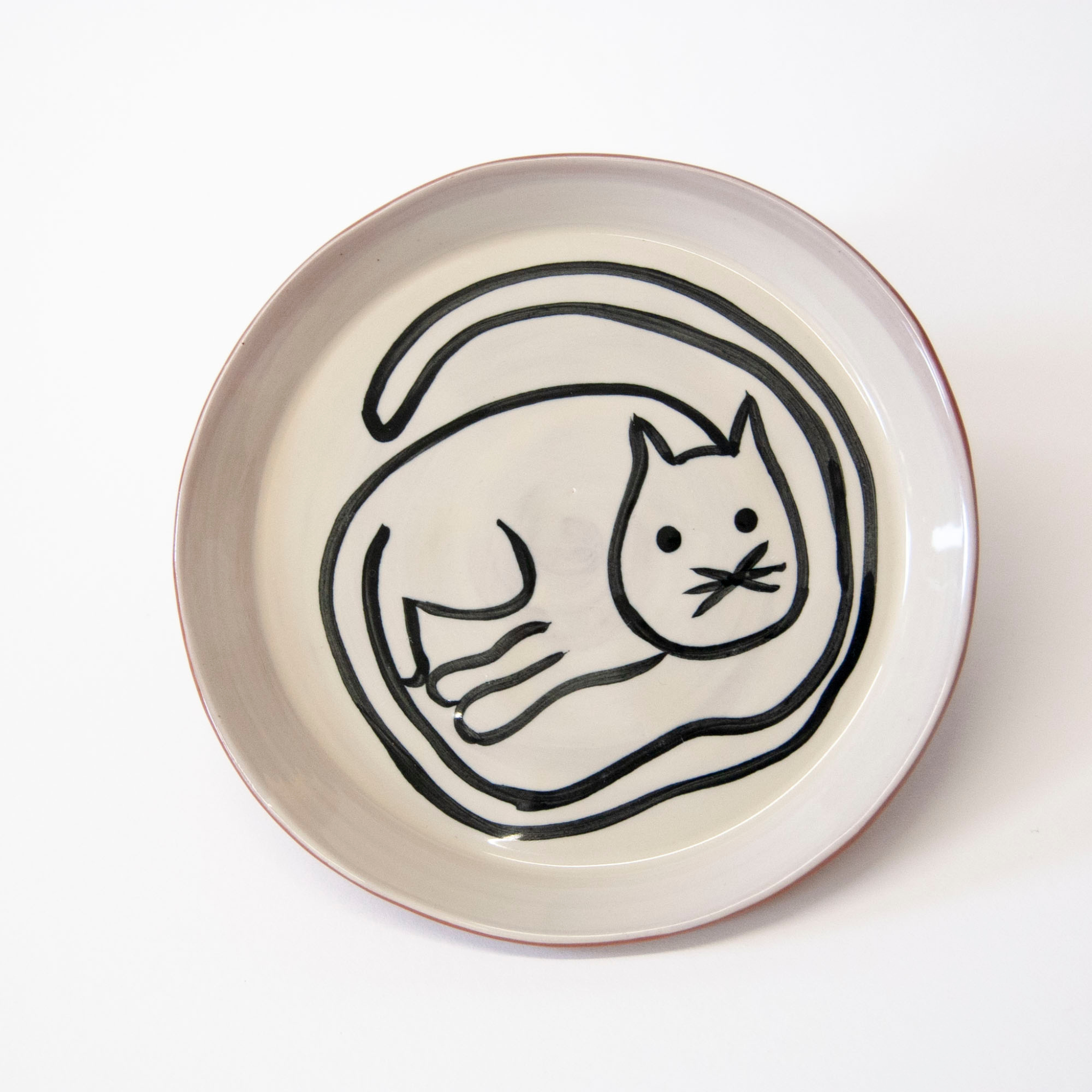 Cat Dessert Plate - Set of 4