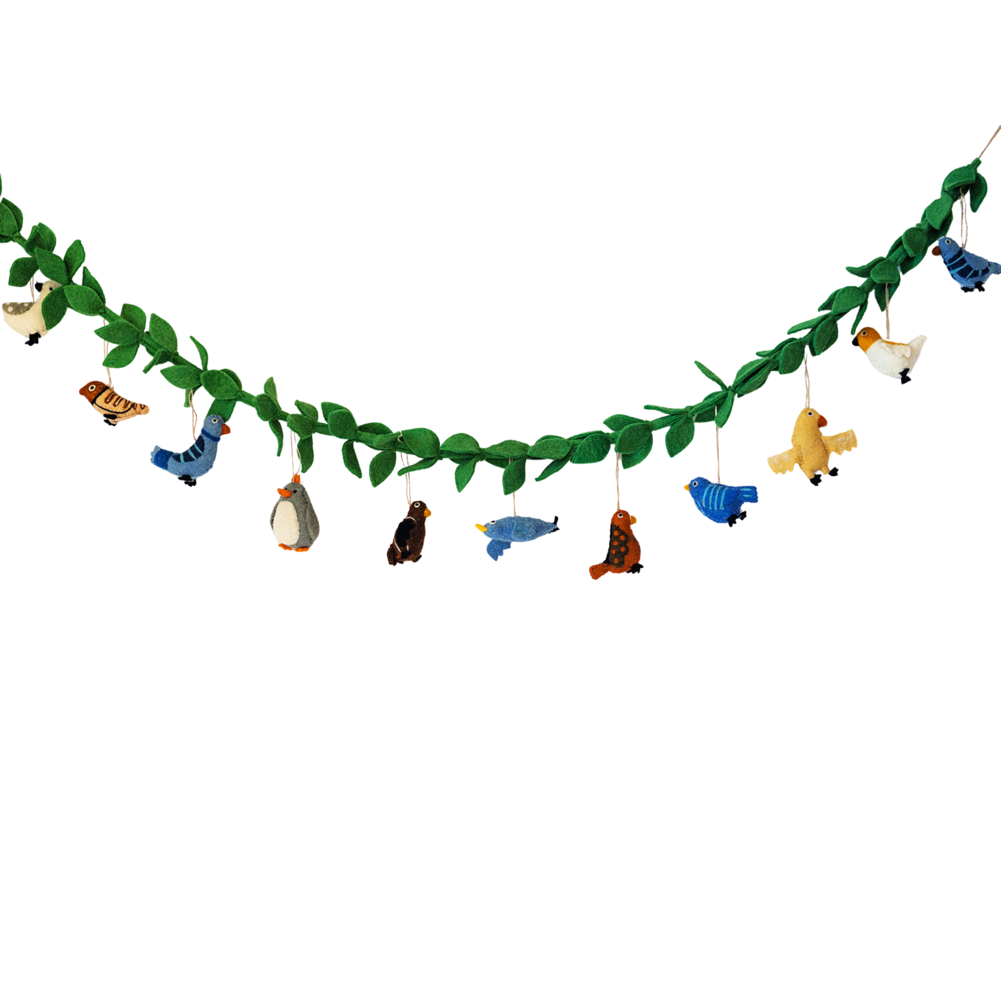 Festive Felt Bird Garland