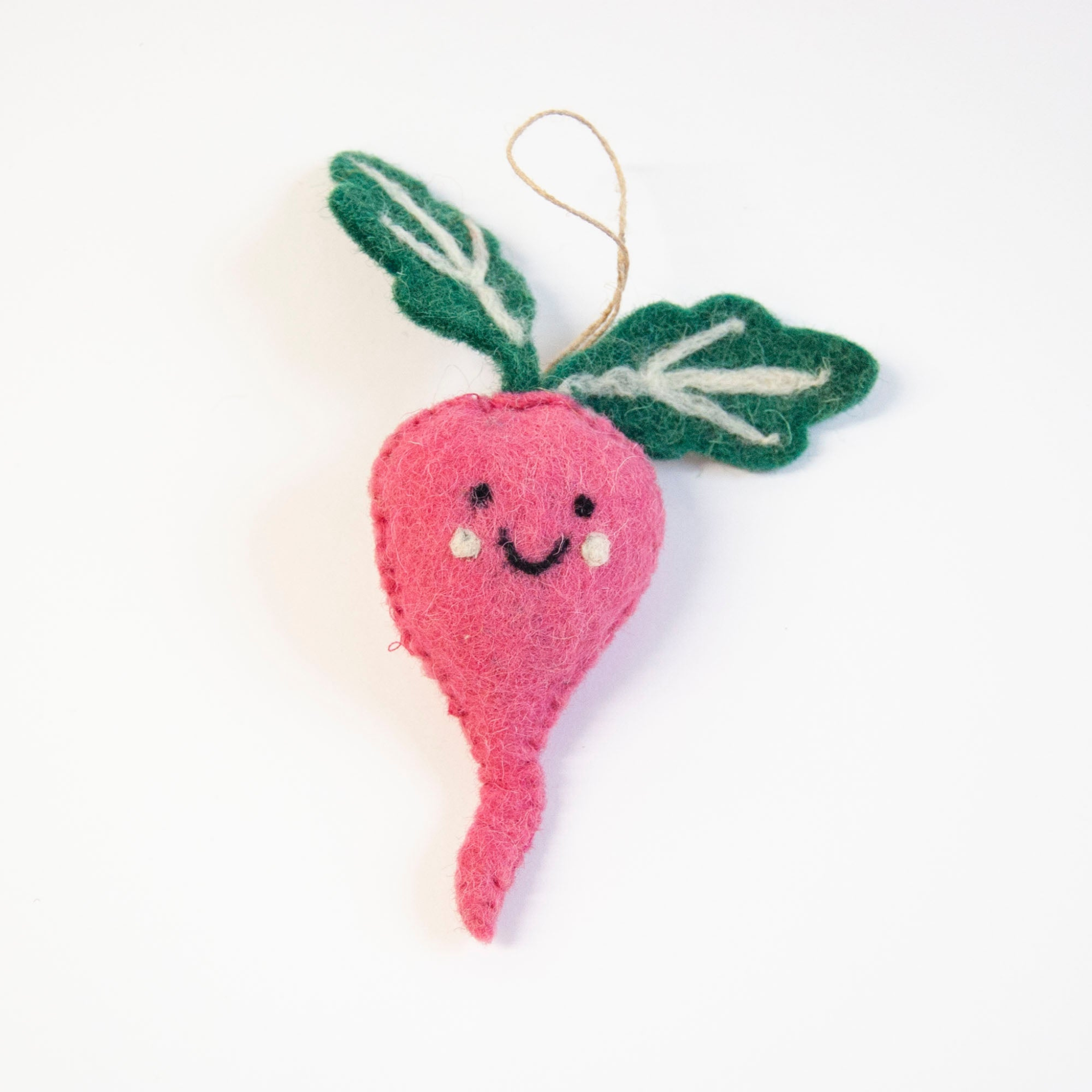 Ruthie Radish Felted Ornament