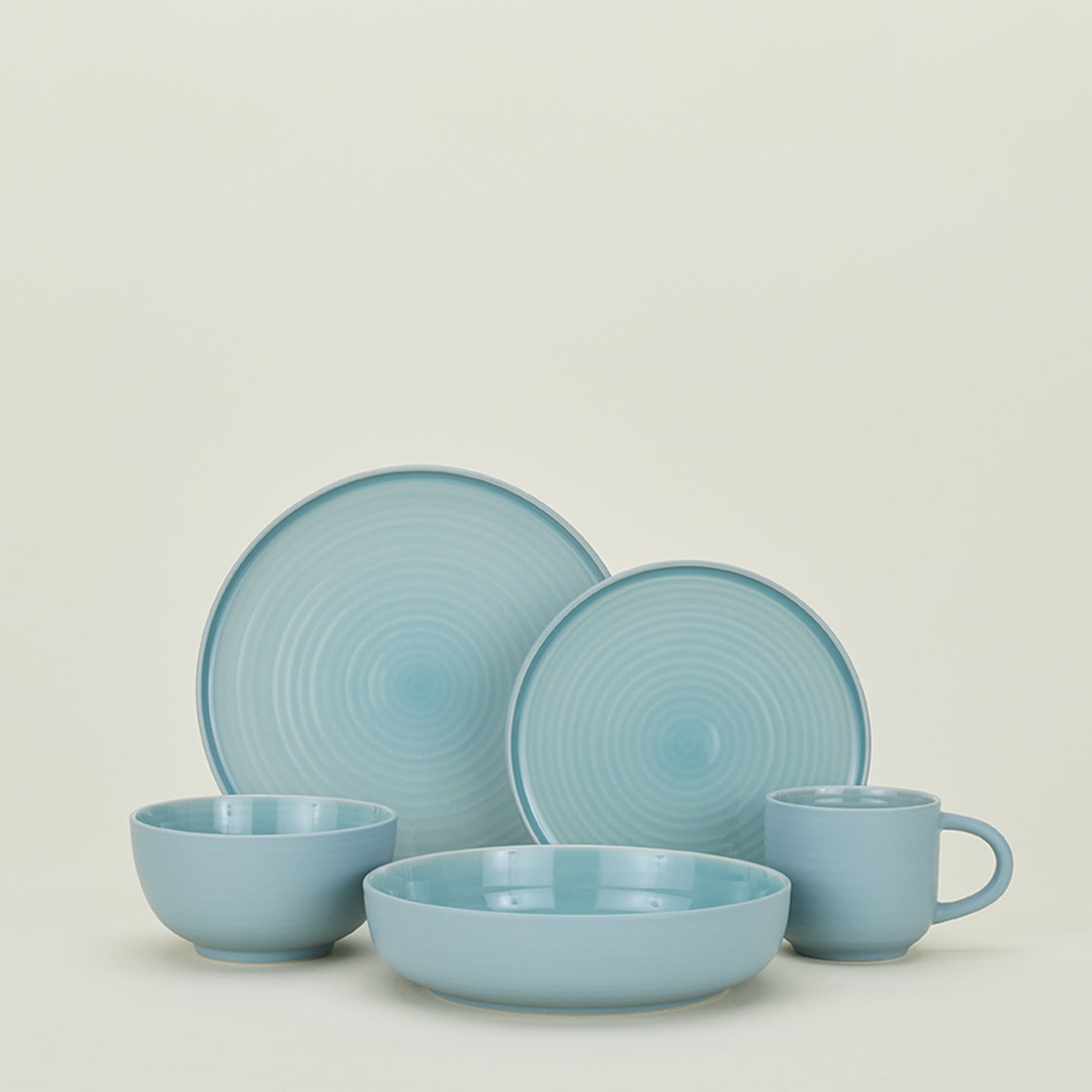 ESSENTIAL SALAD PLATE - SET OF 4, SKY