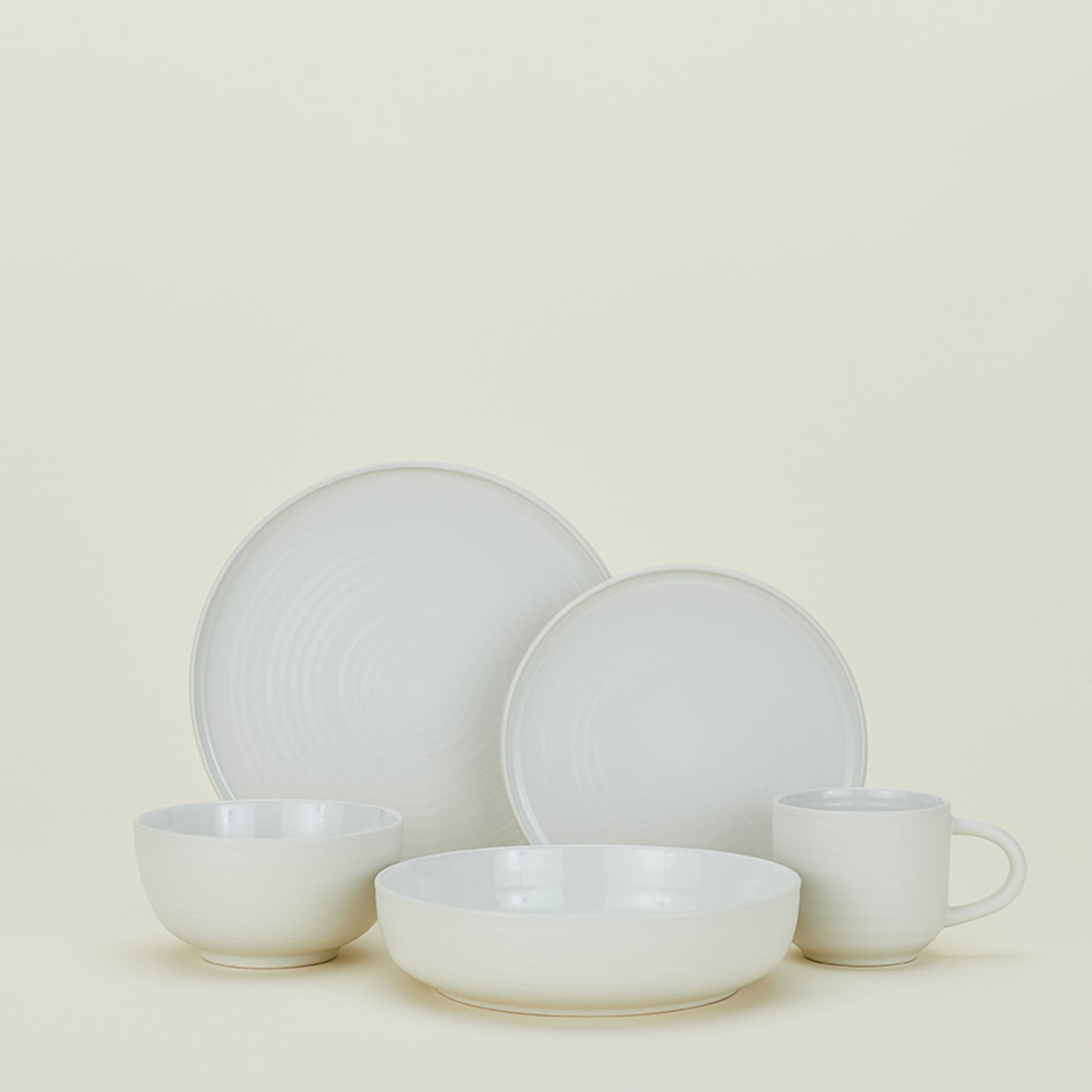 ESSENTIAL SALAD PLATE - SET OF 4, BONE