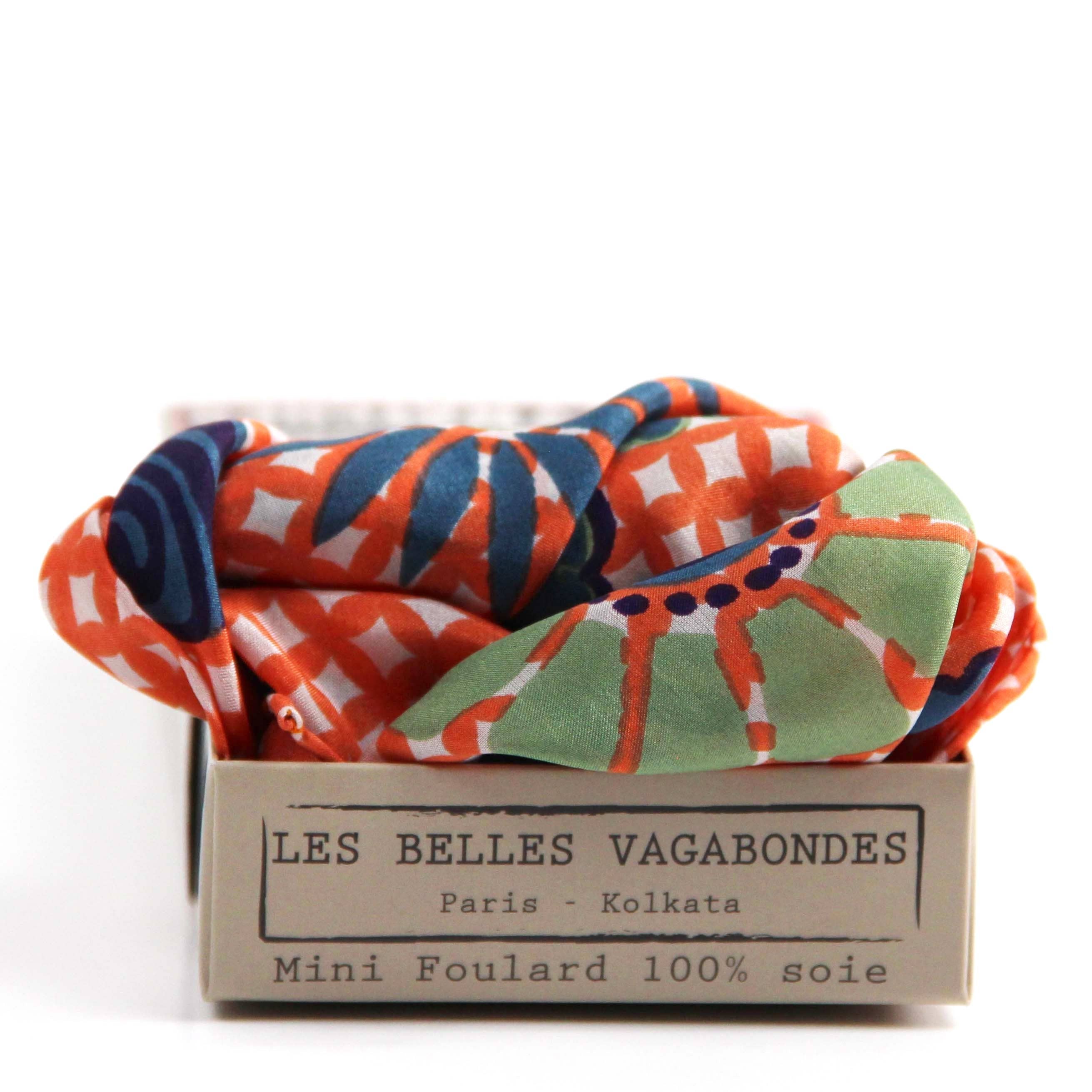 Mini Shippo Orange Scarf