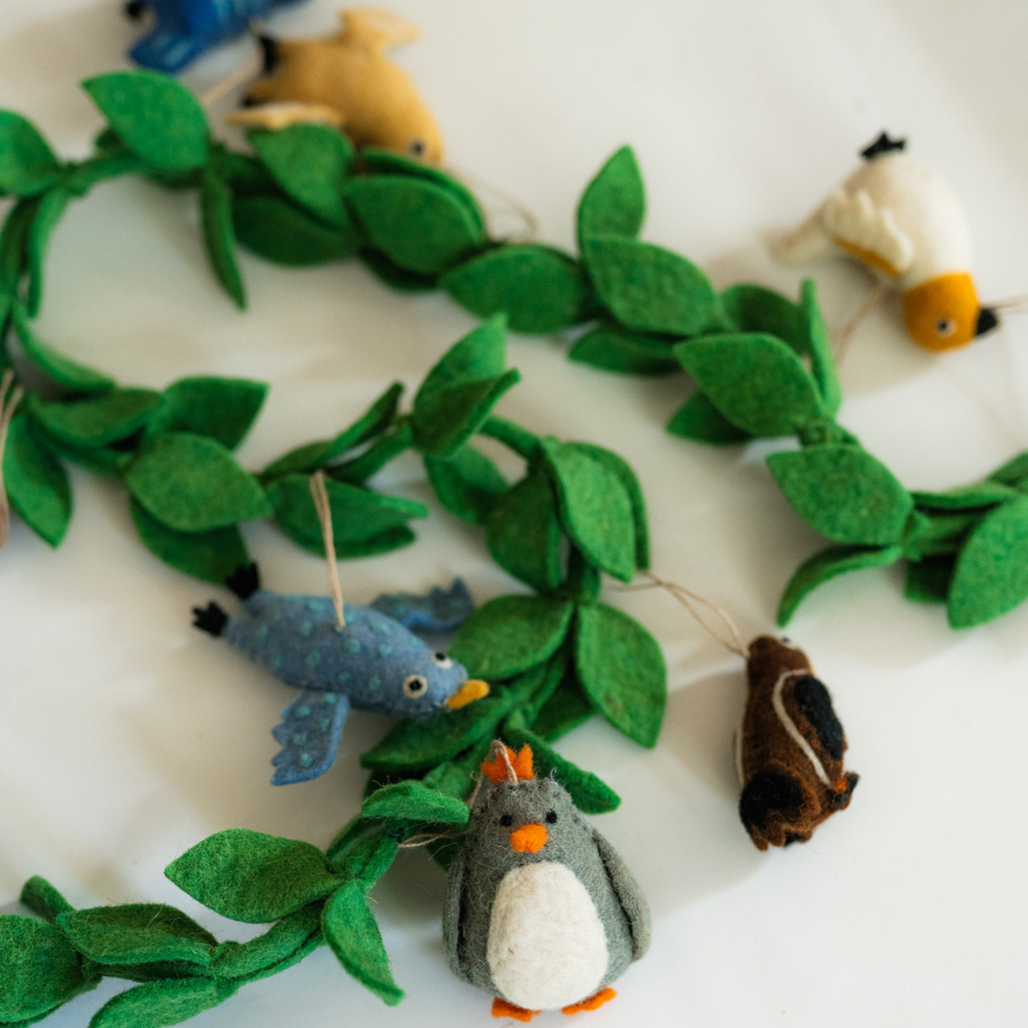 Festive Felt Bird Garland
