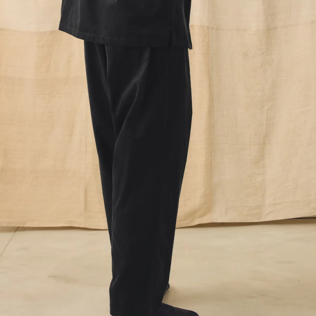 Men's Cord Pleated Trousers